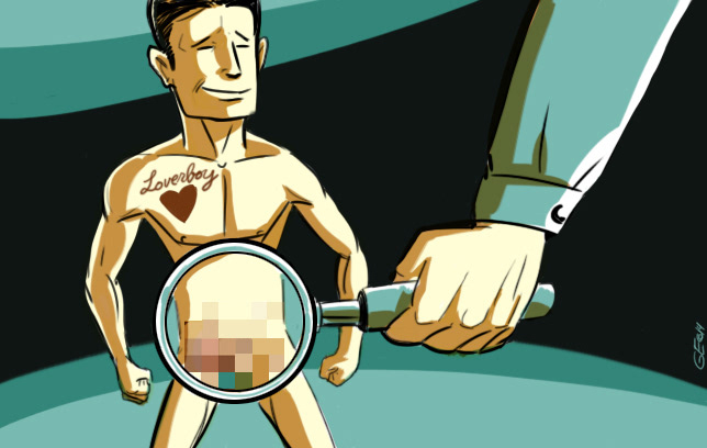 Male Confidence illustration for Men's Health