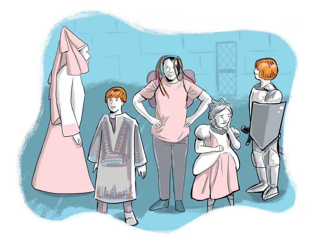 Illustration for kid-focused improv show