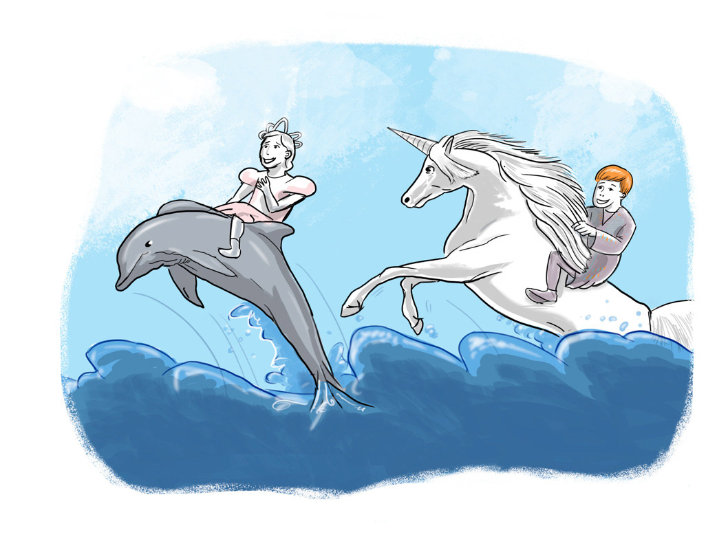 Illustration for kid-focused improv show