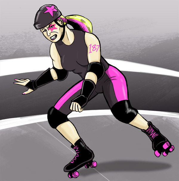 Rollerdebbie illustration