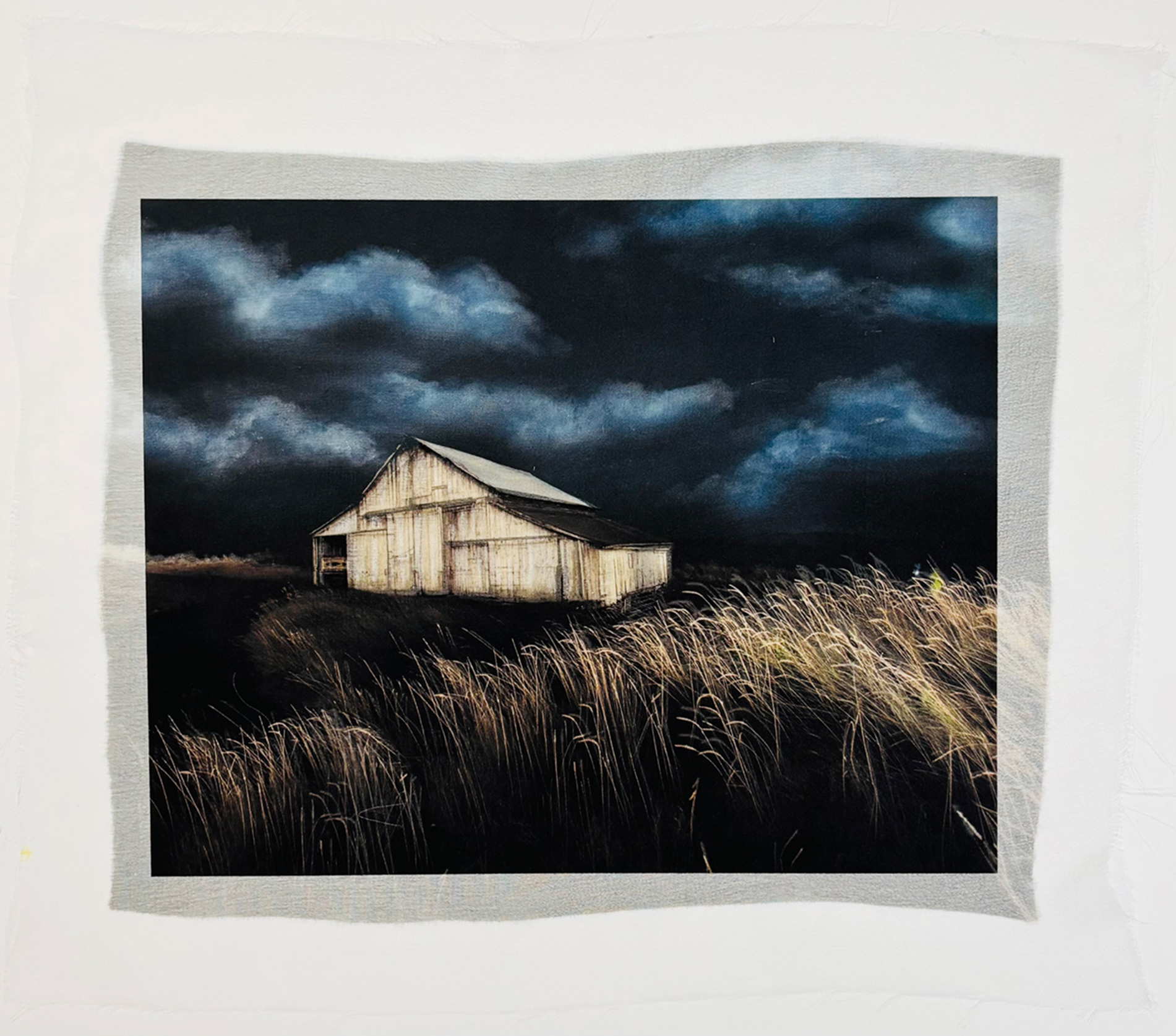 Iceland Night on Silk