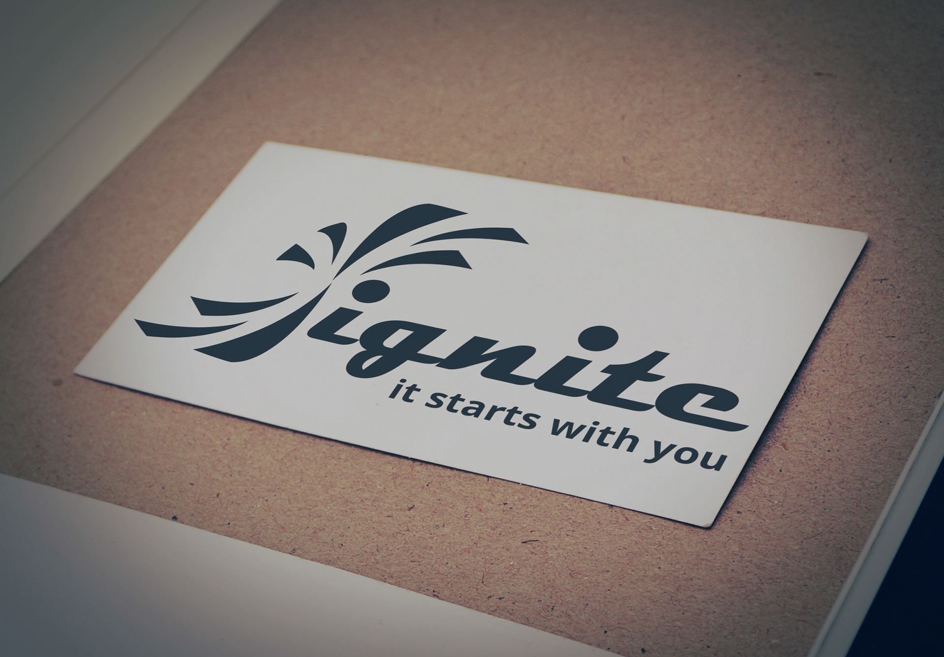 Logo in black.