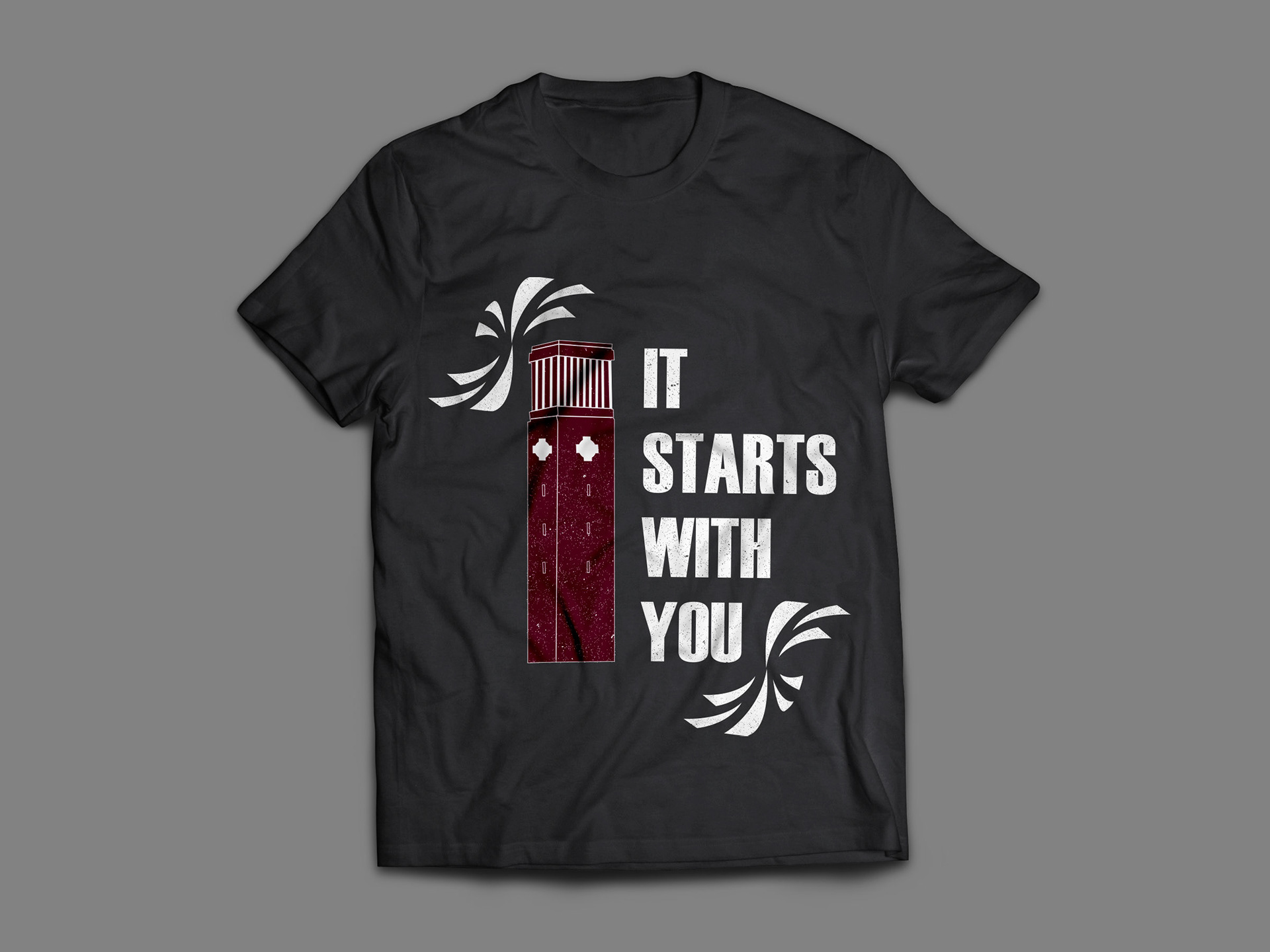 T-shirt design, front.