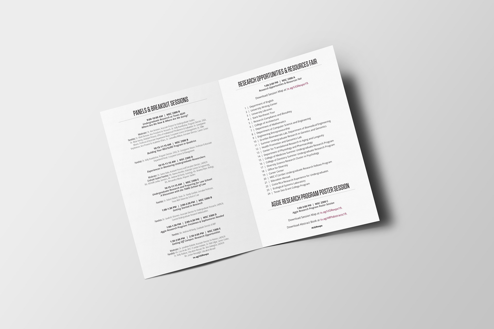 Event Program, Inside Pages