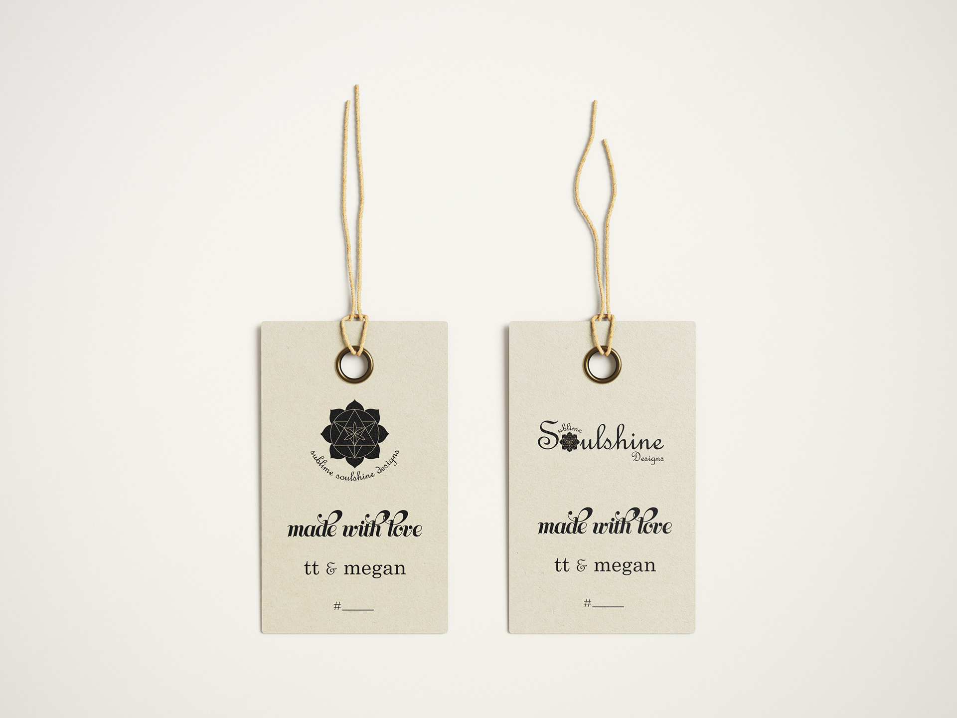 Clothing tag designs.