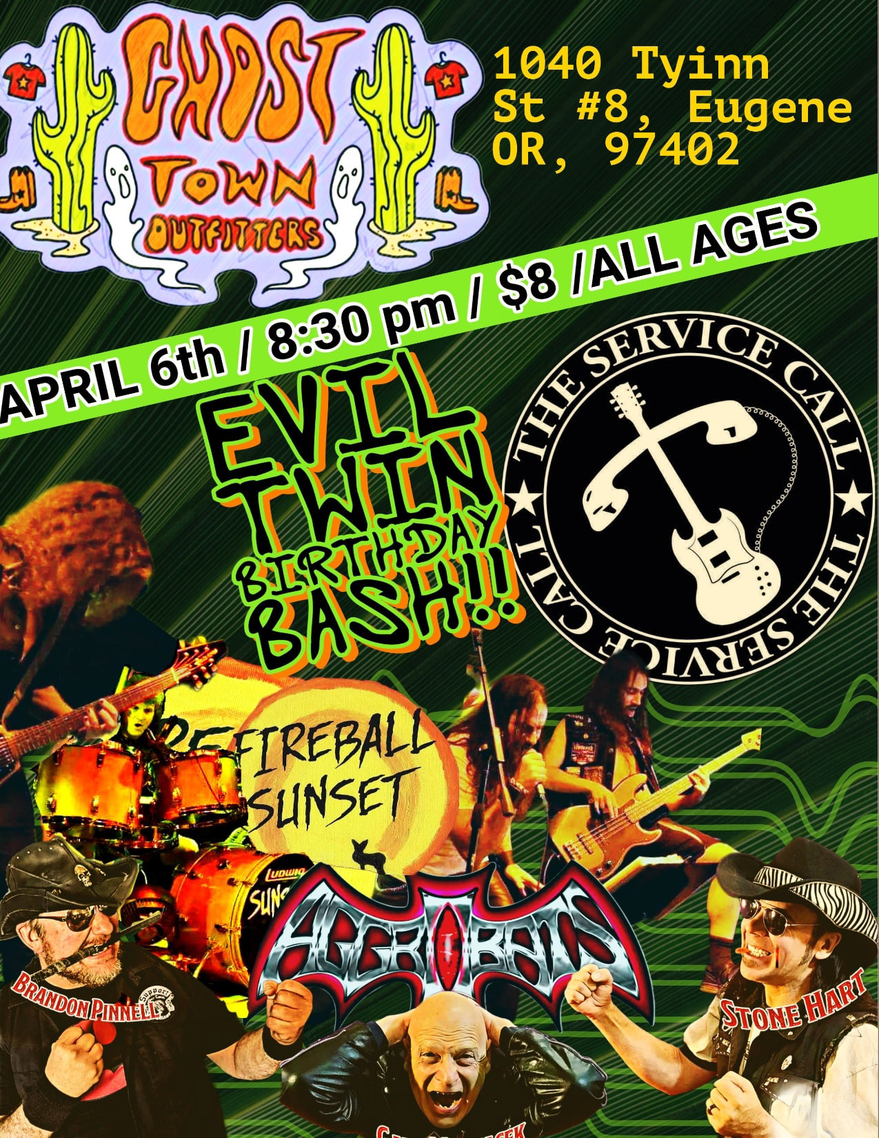 April 6th, 2024 w/ Fireball Sunset and AggroBats