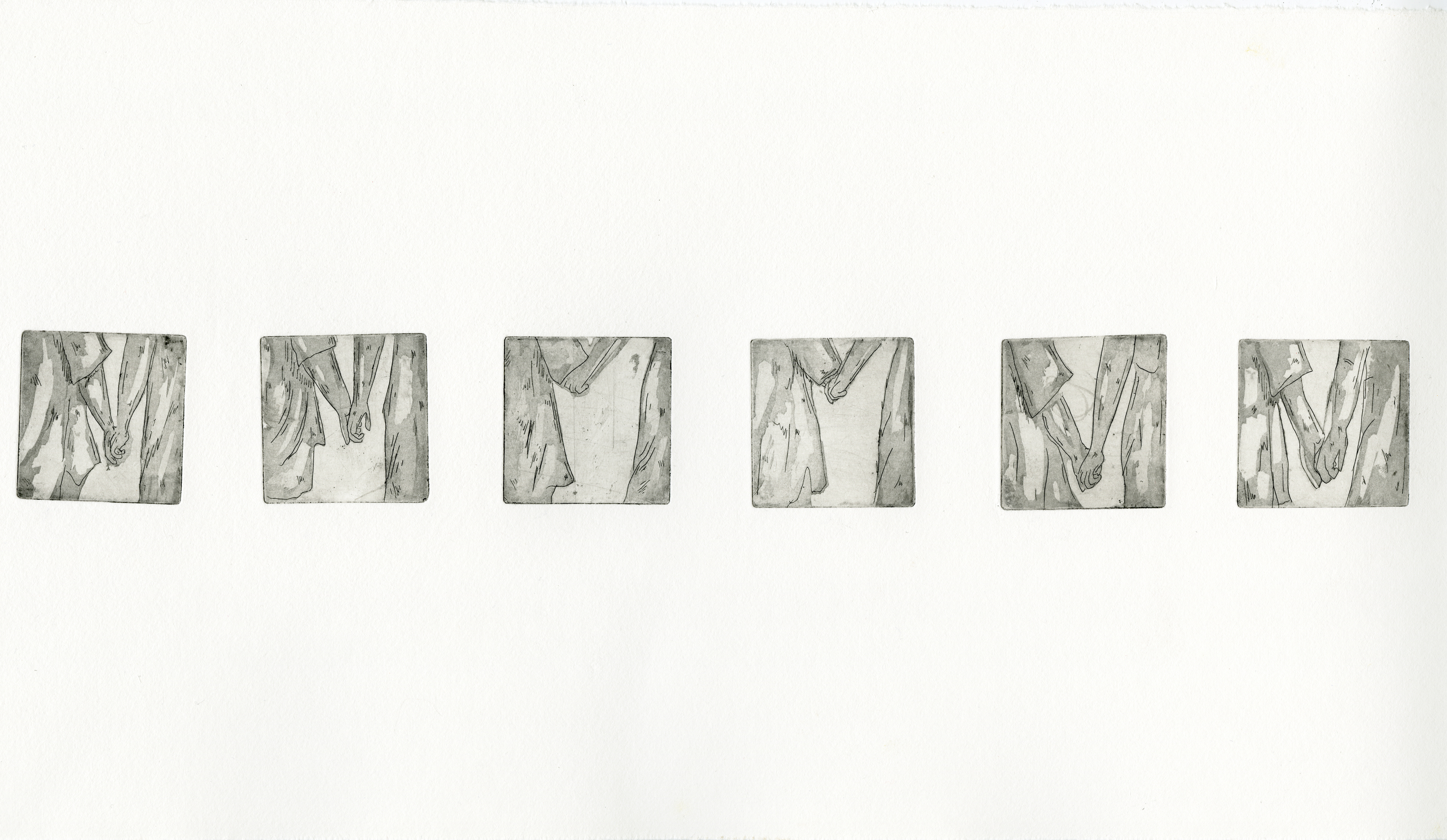 untitled, 2025 2x2 Copper Etching 6 Frame animated loops.