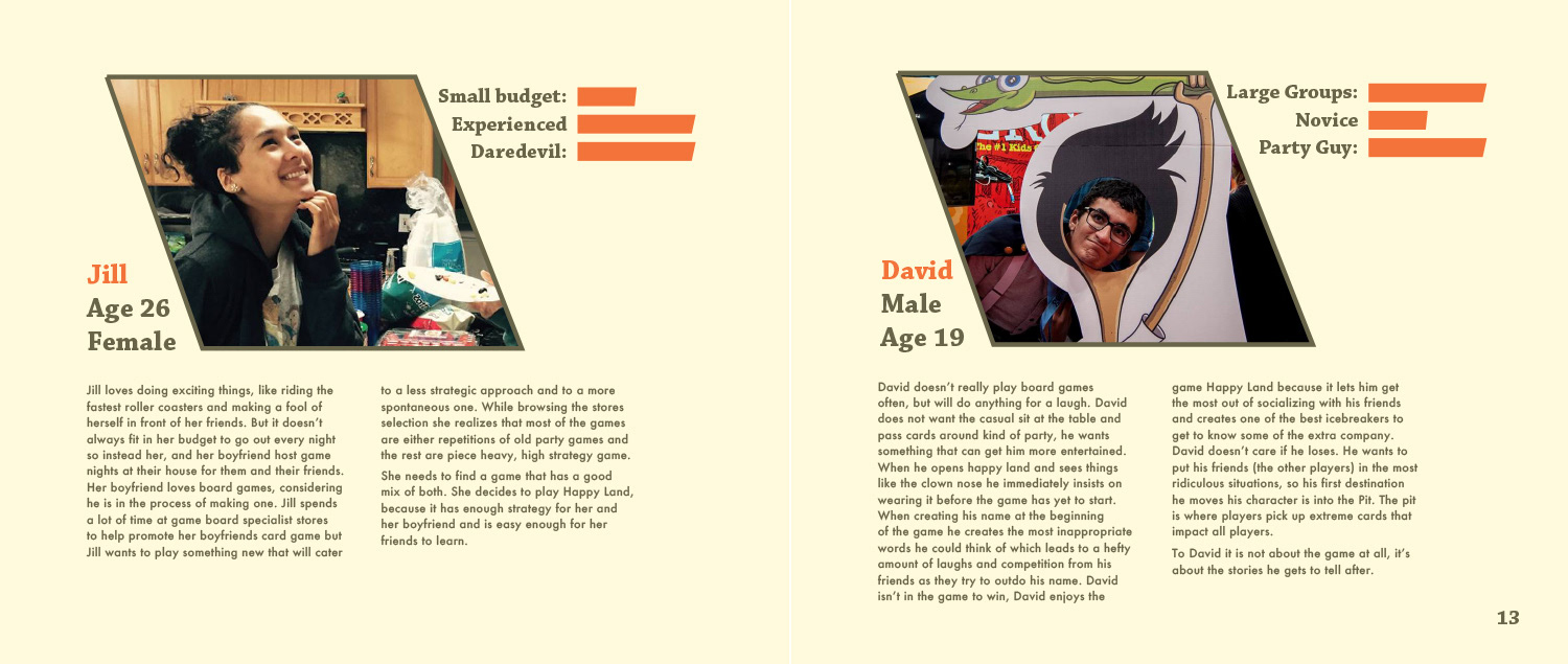 Select pages from the branding book.