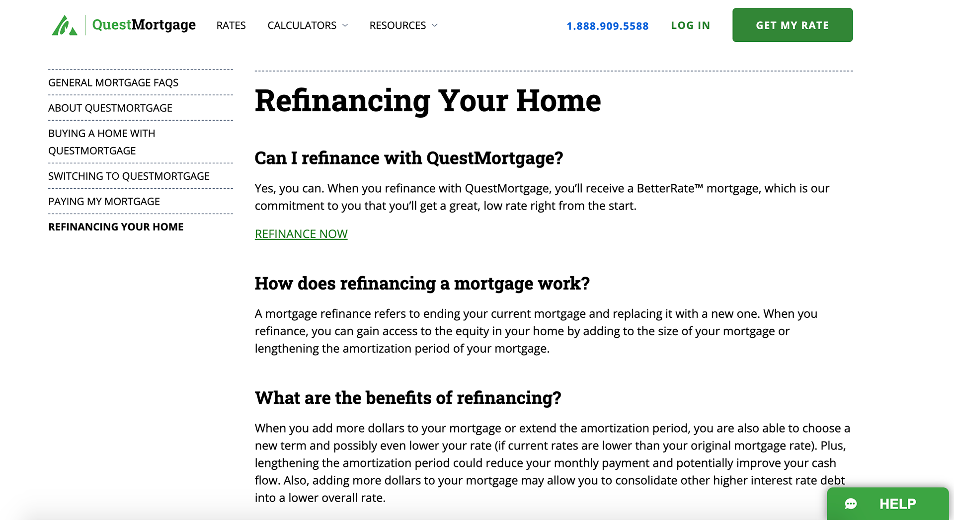 FAQ's about Refinancing