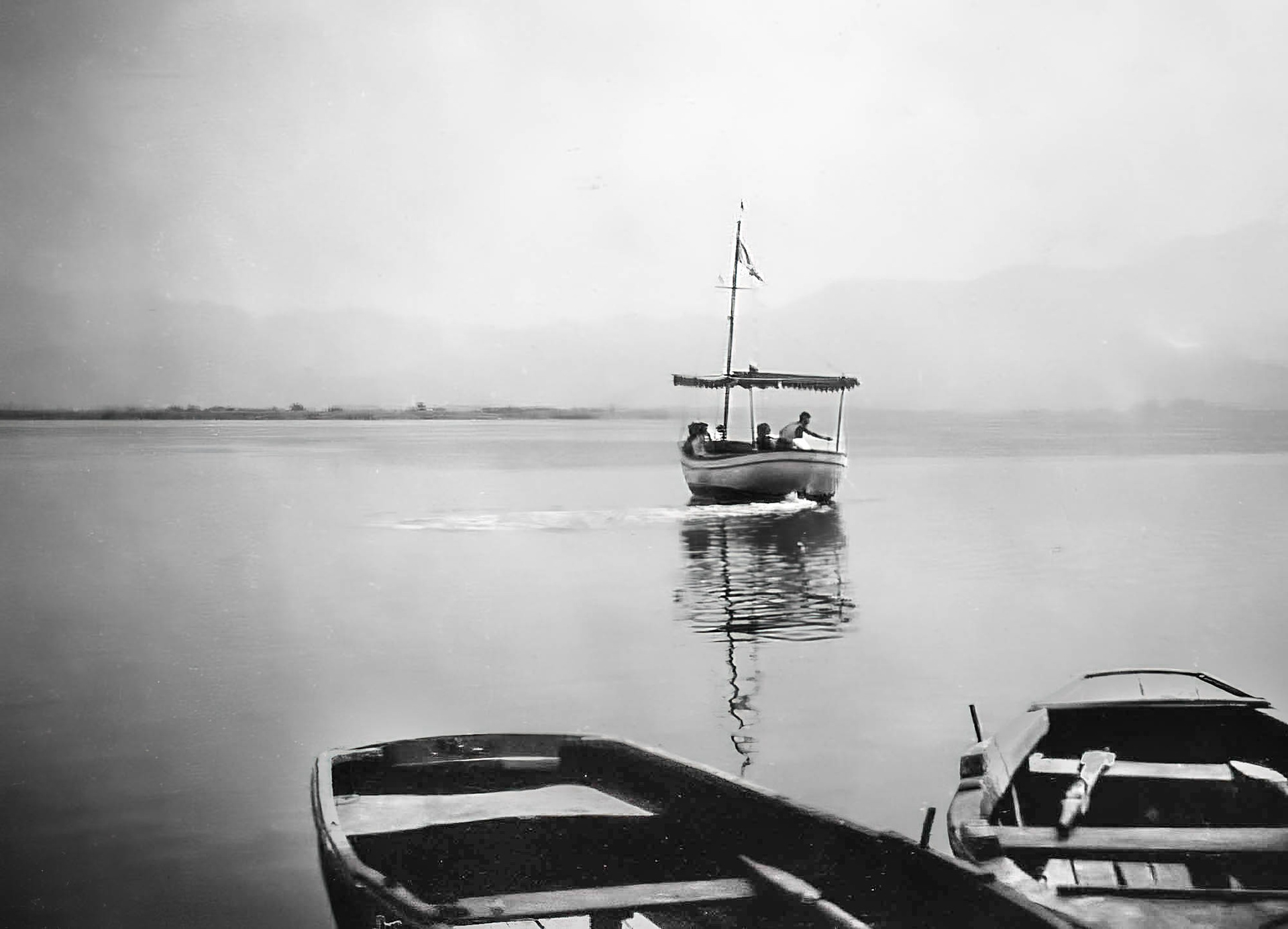Lake Massaciuccoli, Torre del Lago, Italy, 1959 (scanned from print)