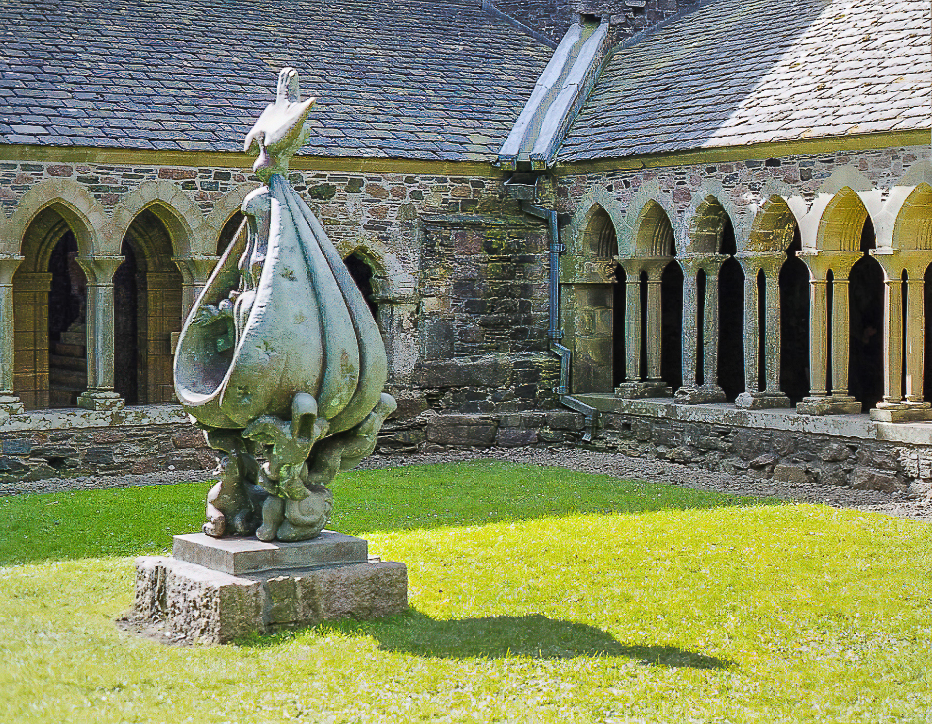 Iona Abbey, Iona, scanned from print