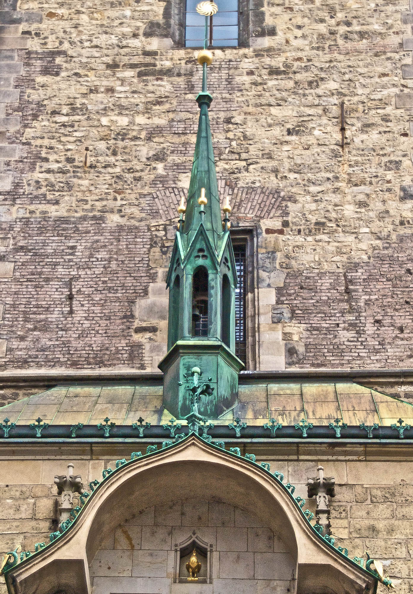 Old Town Hall clock tower detail, Prague, Czech Republic