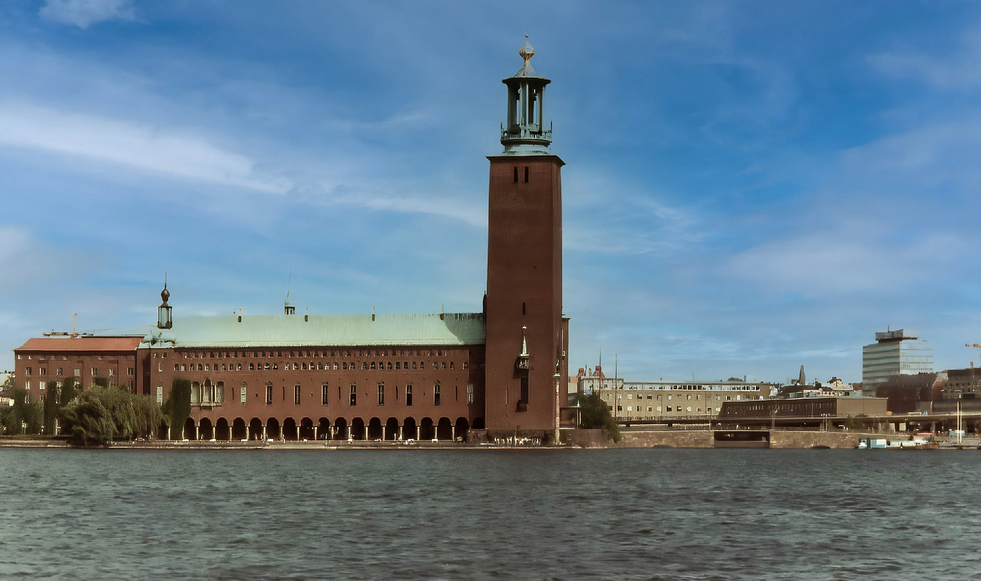 Stockholm City Hall, Sweden, (scanned from neg)