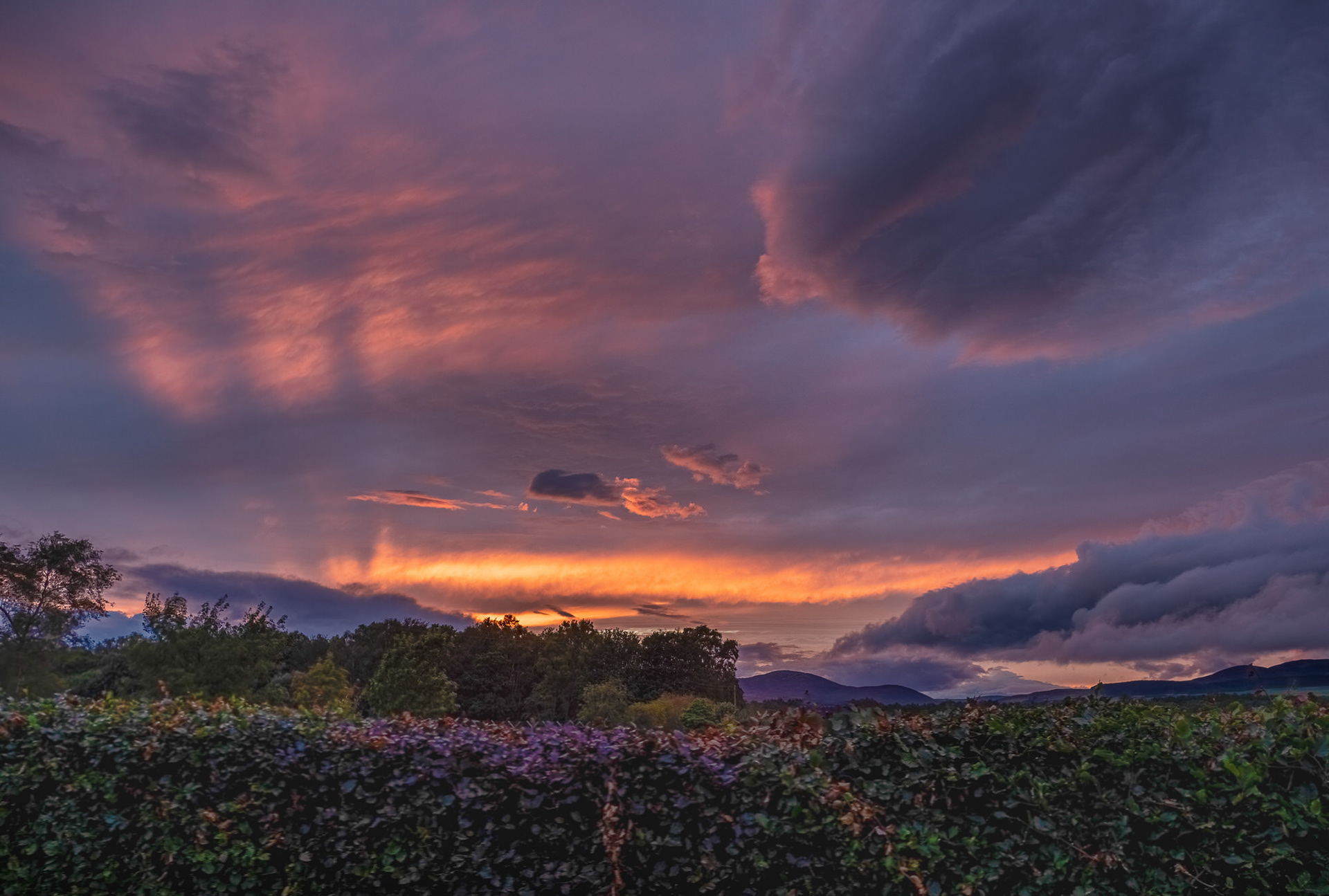 Dryplaid Sunset, Aberdeenshire