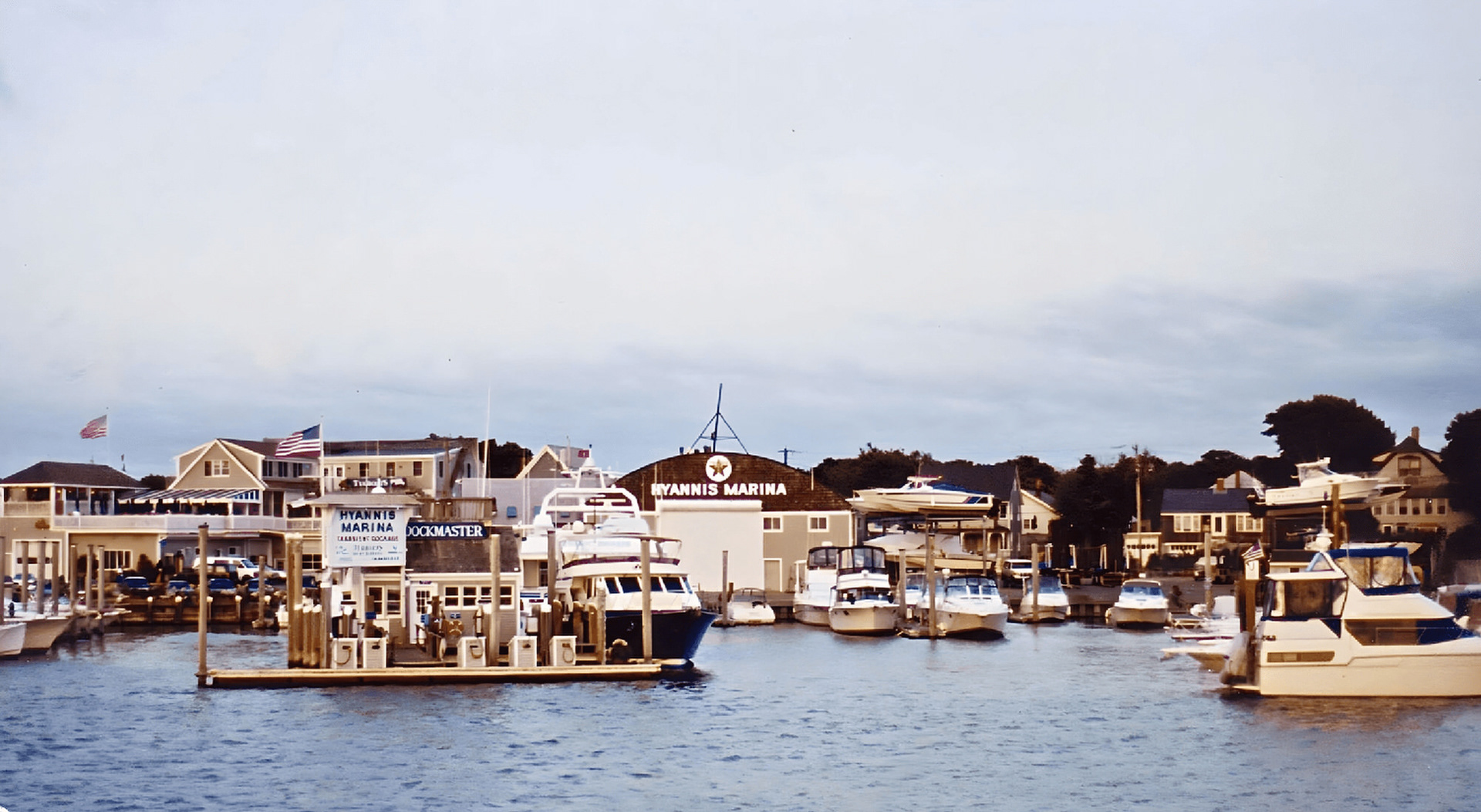 Hyannis Harbor, Cape Cod, Massachusetts, scanned from print