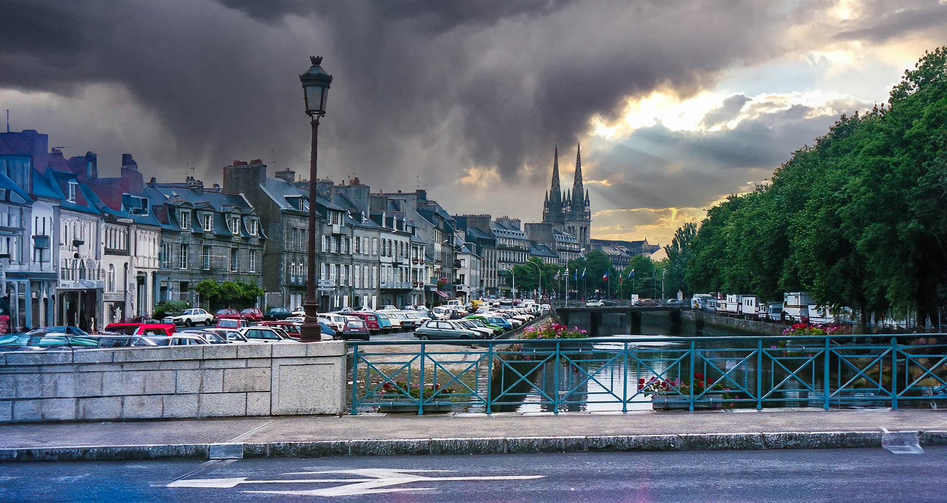 Quimper, Bretagne, France, (scanned from print)