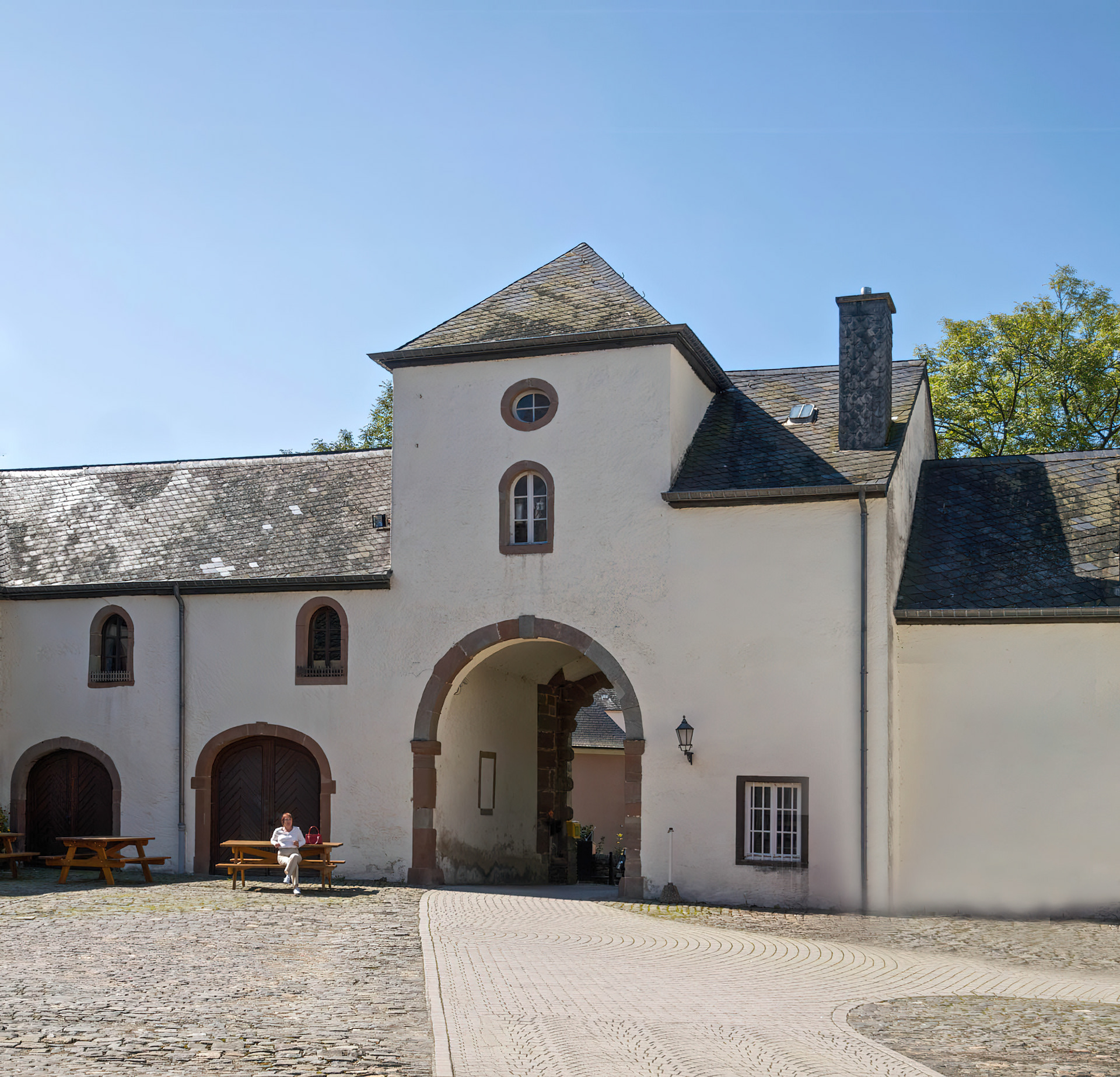 Wiltz Castle Courtyard, Luxembourg