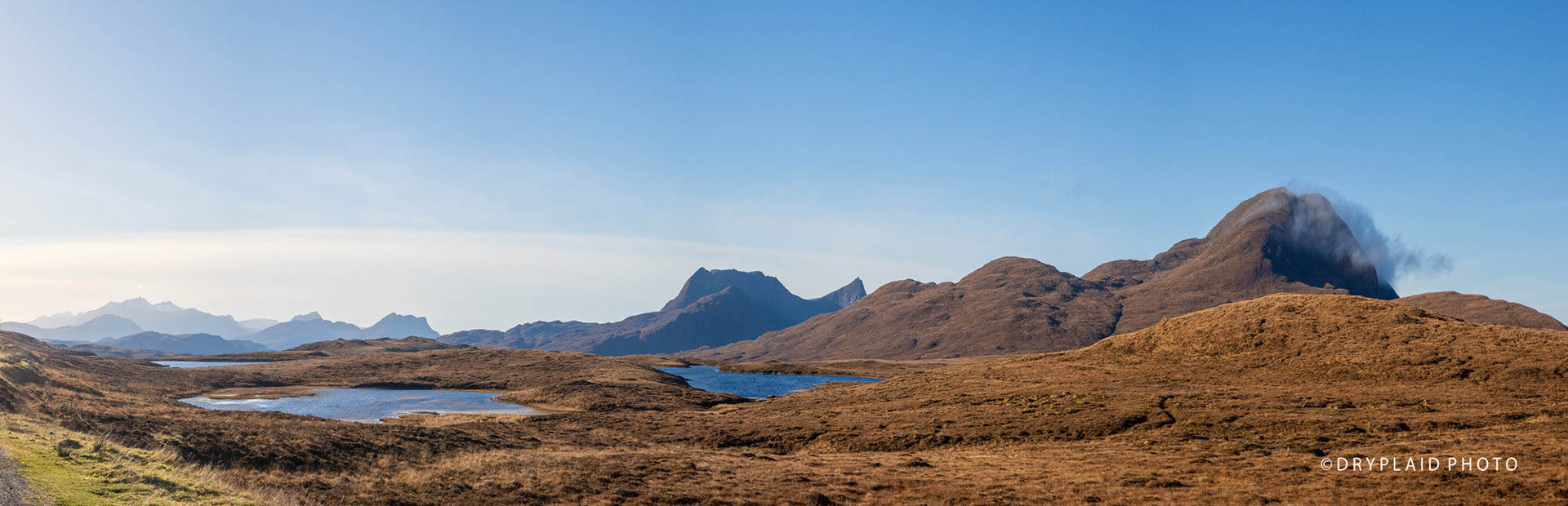 Mountains of Coigach panorama, Highland