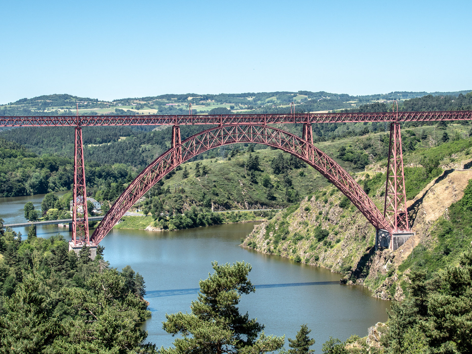 Eiffel Viaduc de Garabit, Auvergne-Rhône-Alpes, France