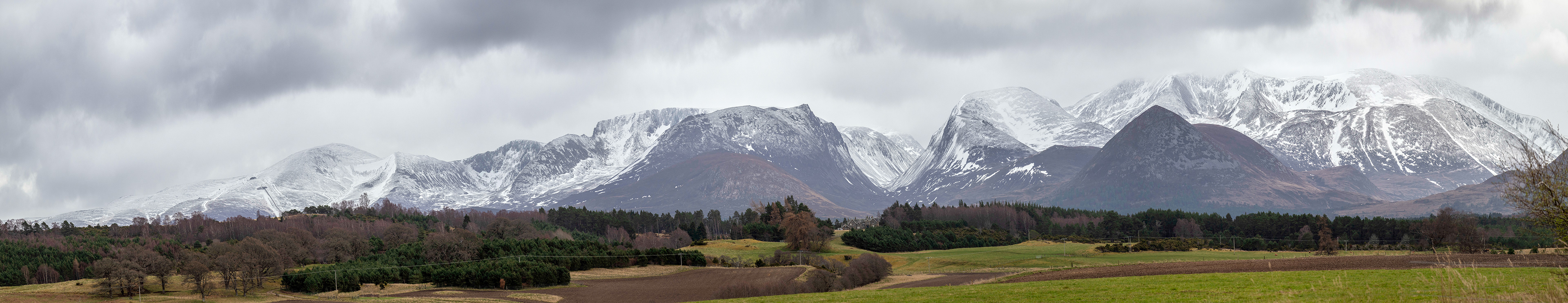 Cairngorm Mountains Panorama, Aberdeenshire