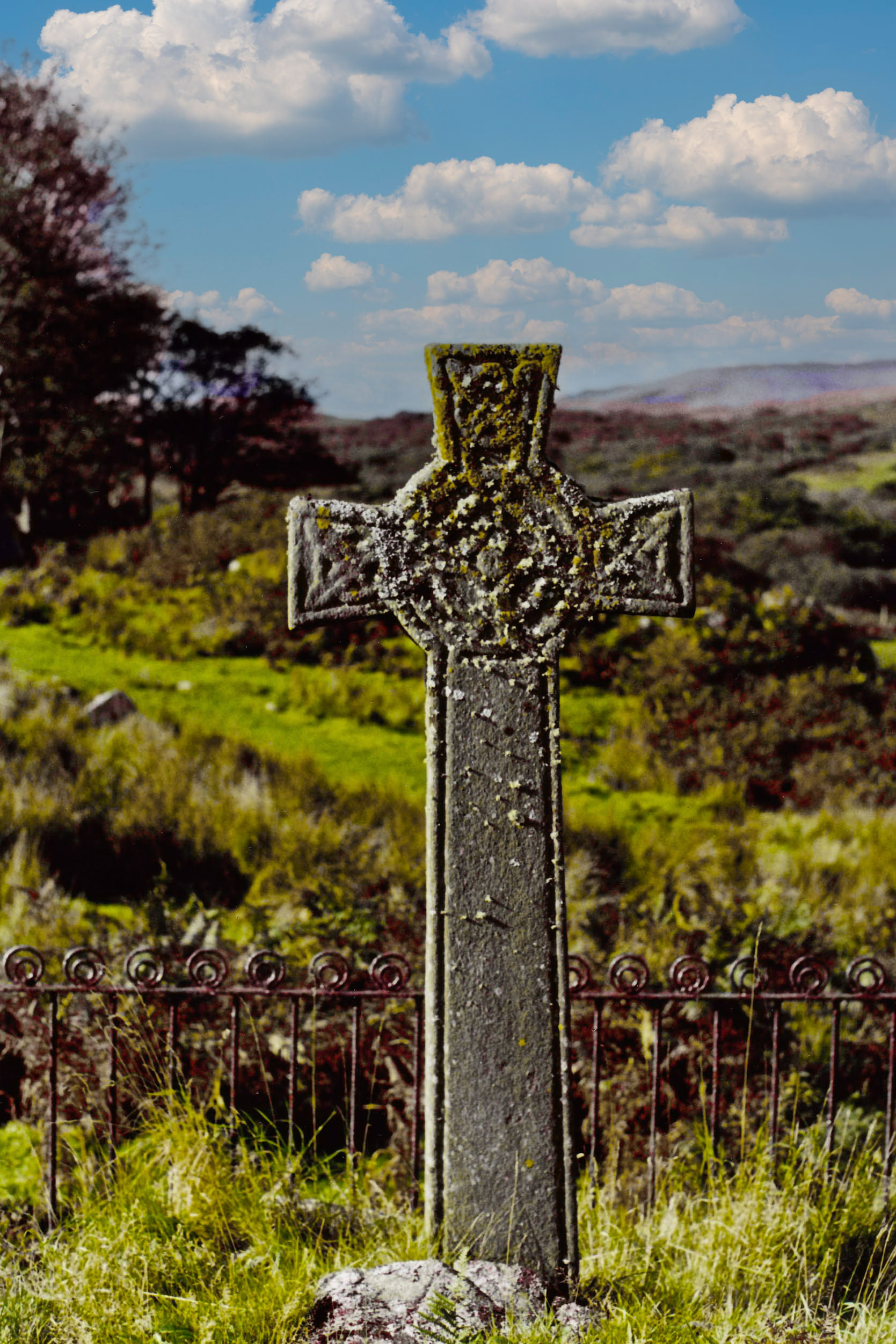 Kidalton Cross (the thief's cross) Isle of Islay, Scanned from neg