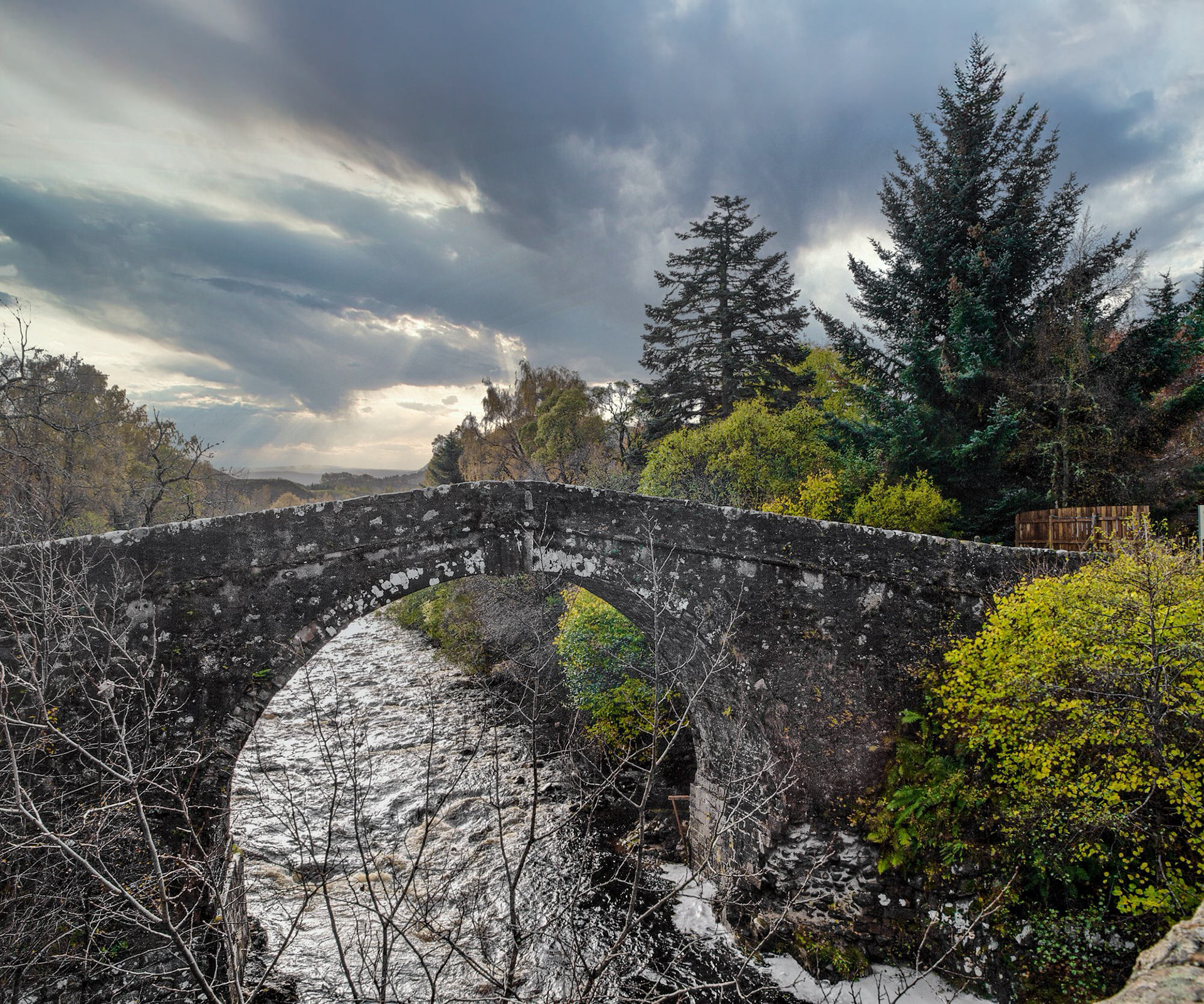 The Wade Bridge, River Fechlin, Highland