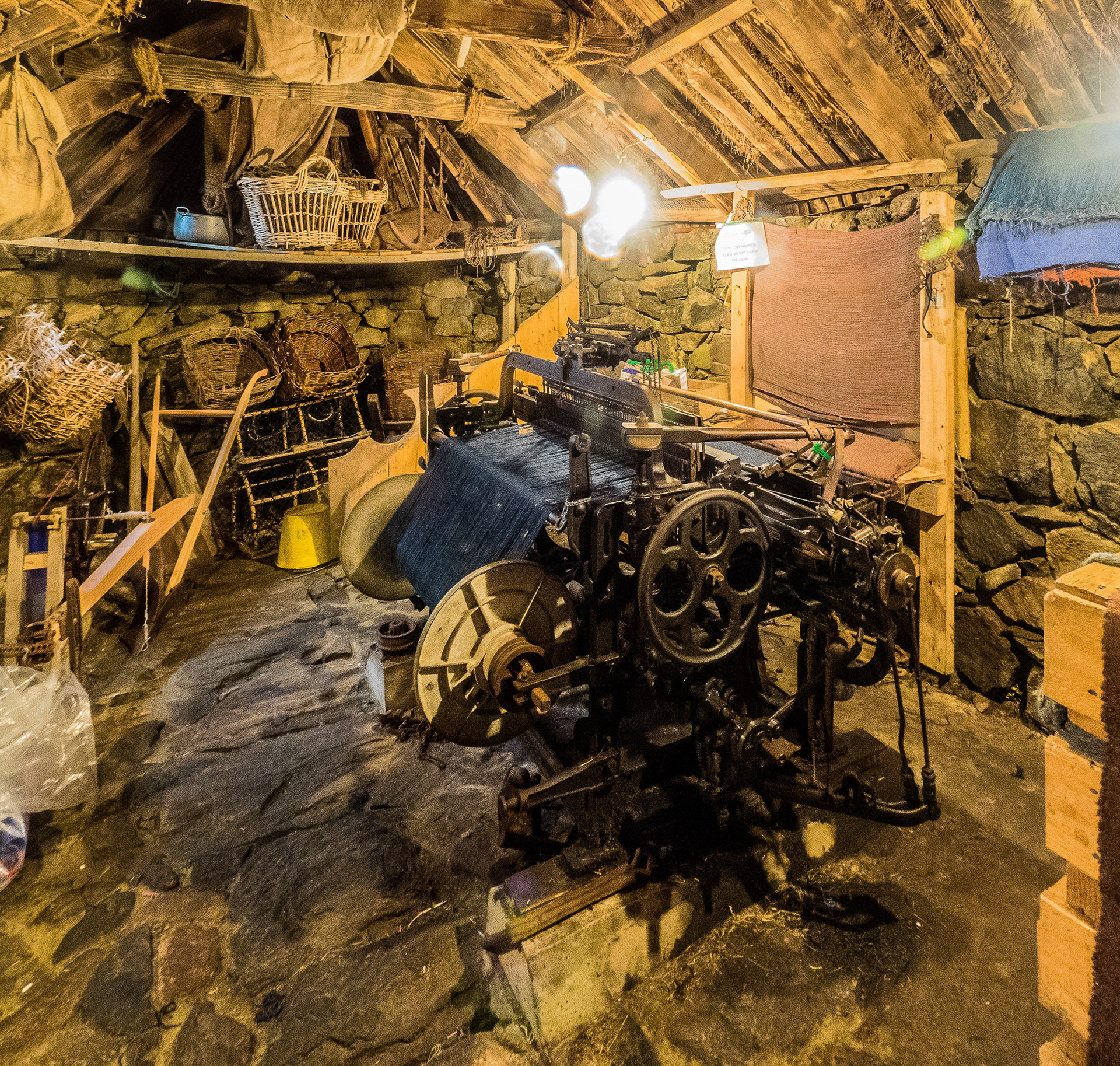 Tweed loom at Na Gearrannan, Isle of Lewis