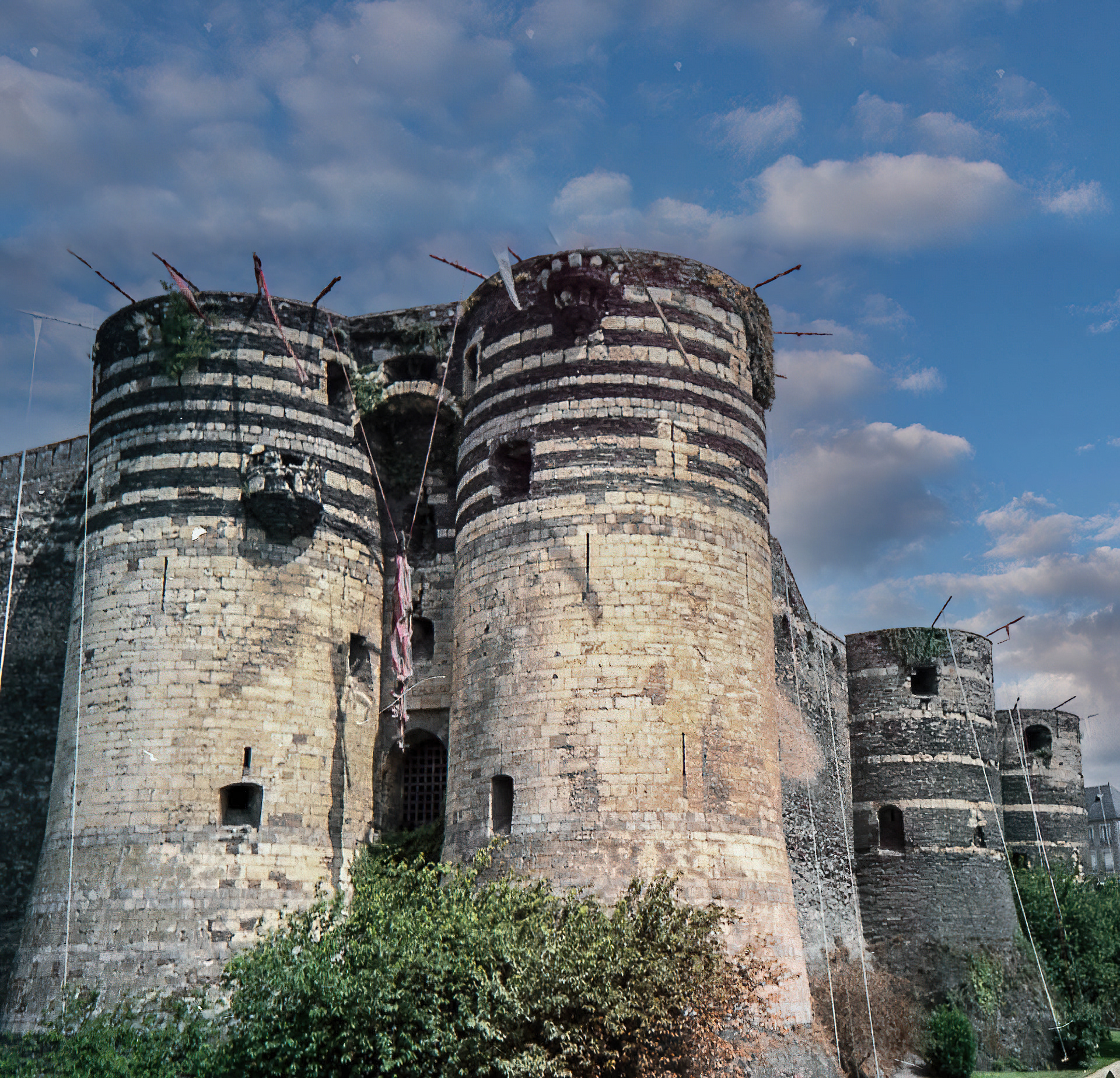 The Château d'Angers, Pays-de-la-Loire, France (scanned from print)