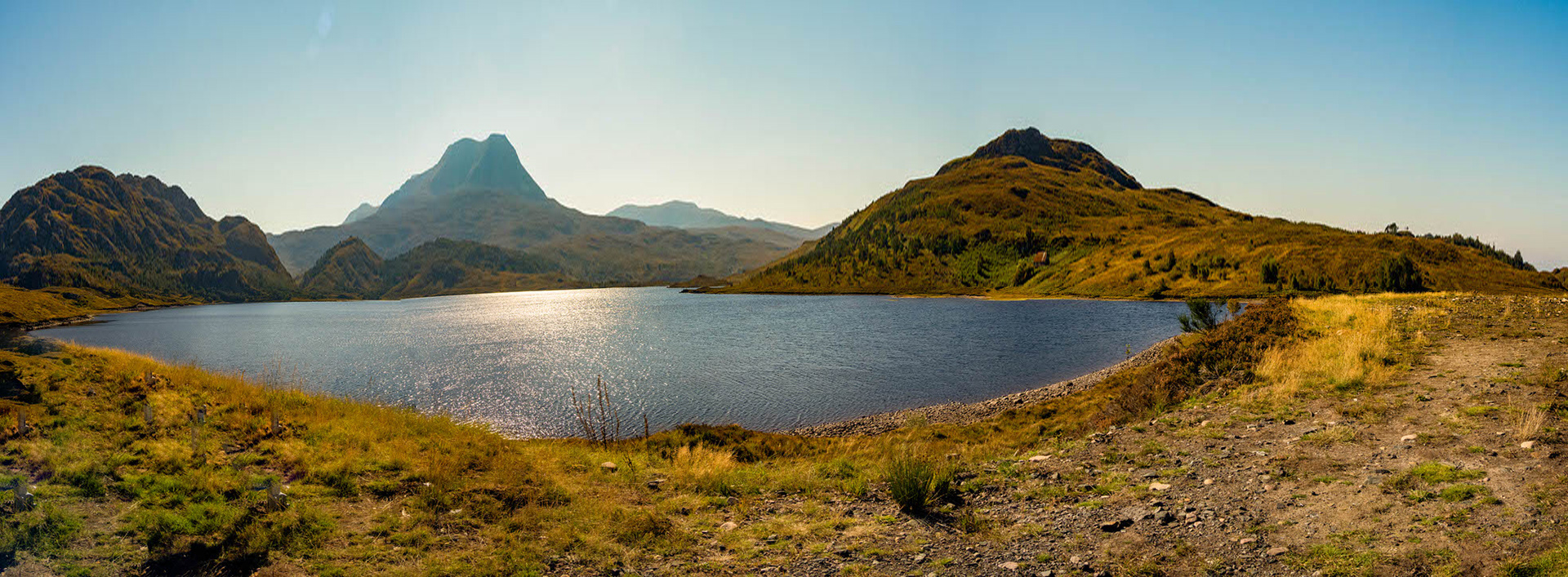 Loch Bad an Sgalaig pano, Highland