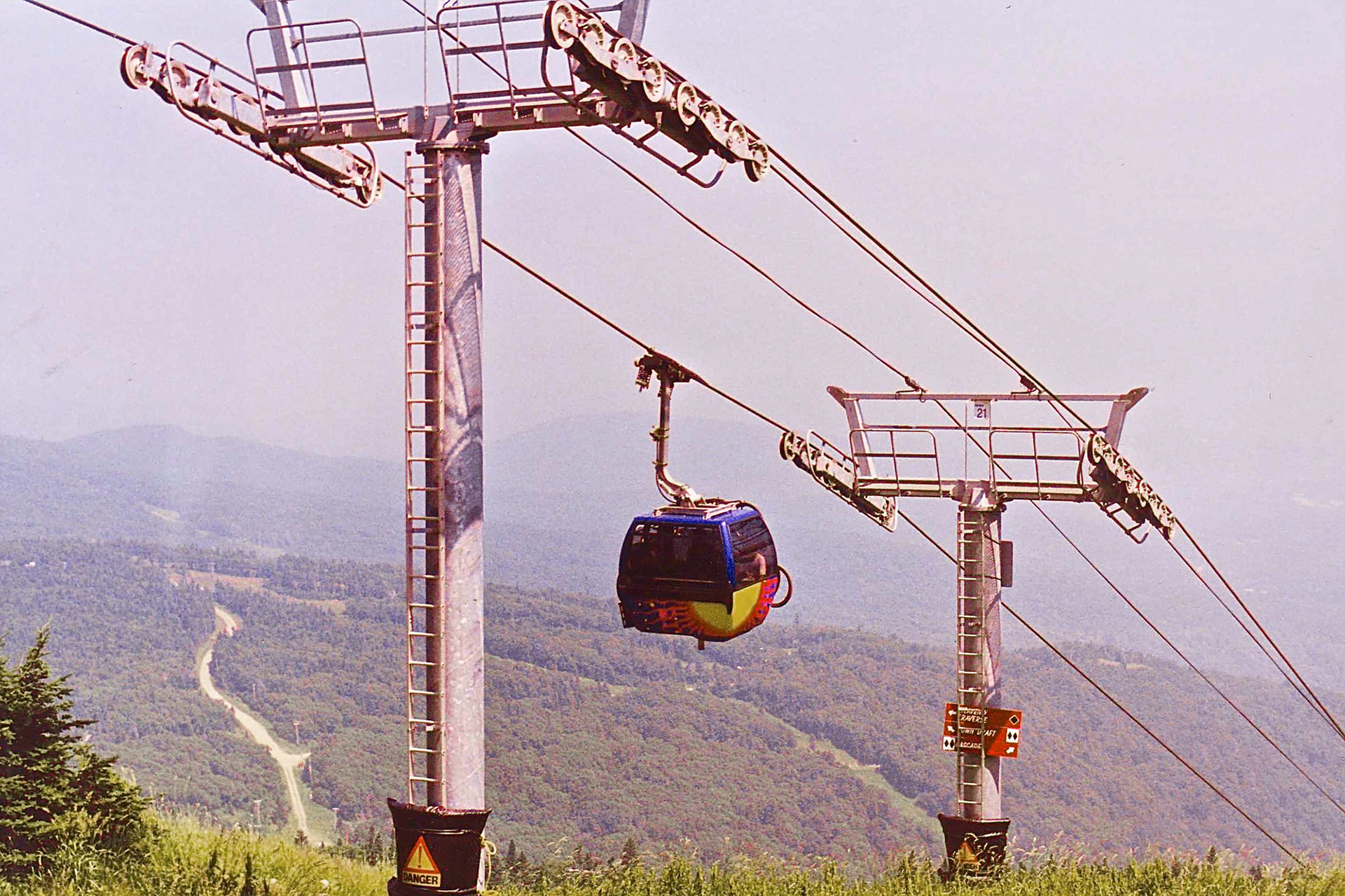 Killington ski resort, Vermont, scanned from print