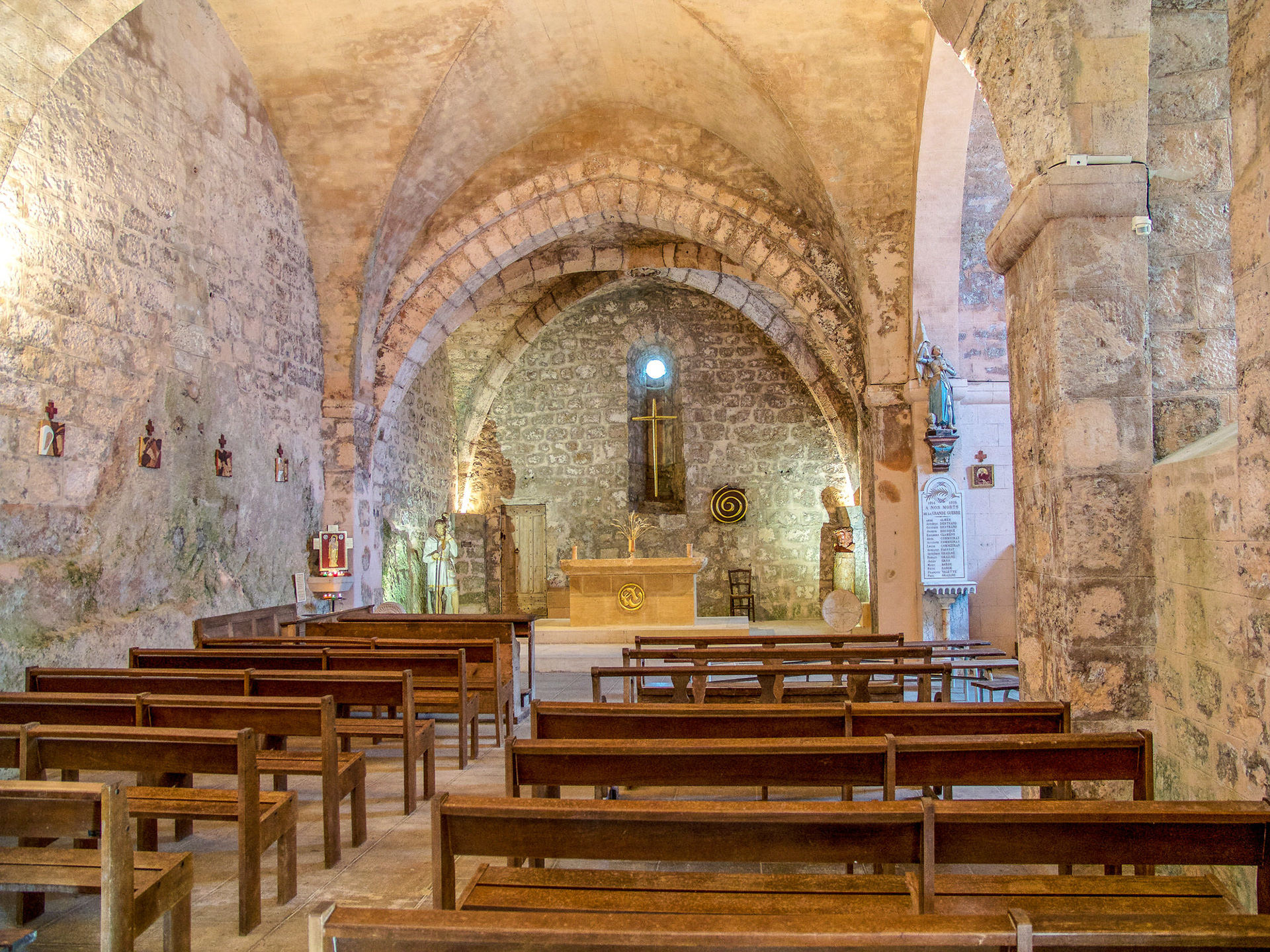 Courvertoirade Chapel,  Occitanie, France