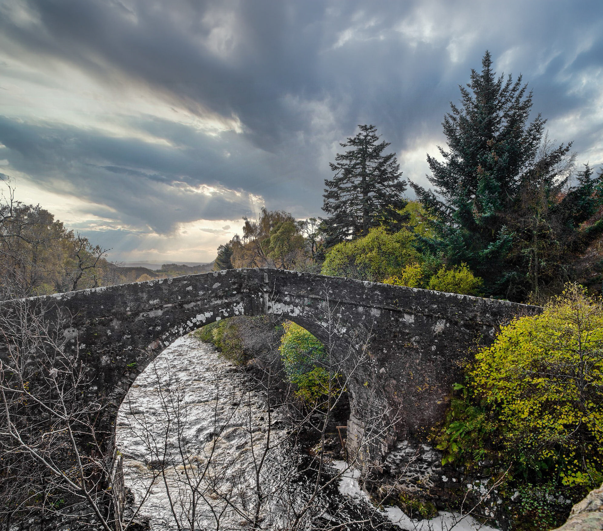 The Wade Bridge, River Fechlin, Highland