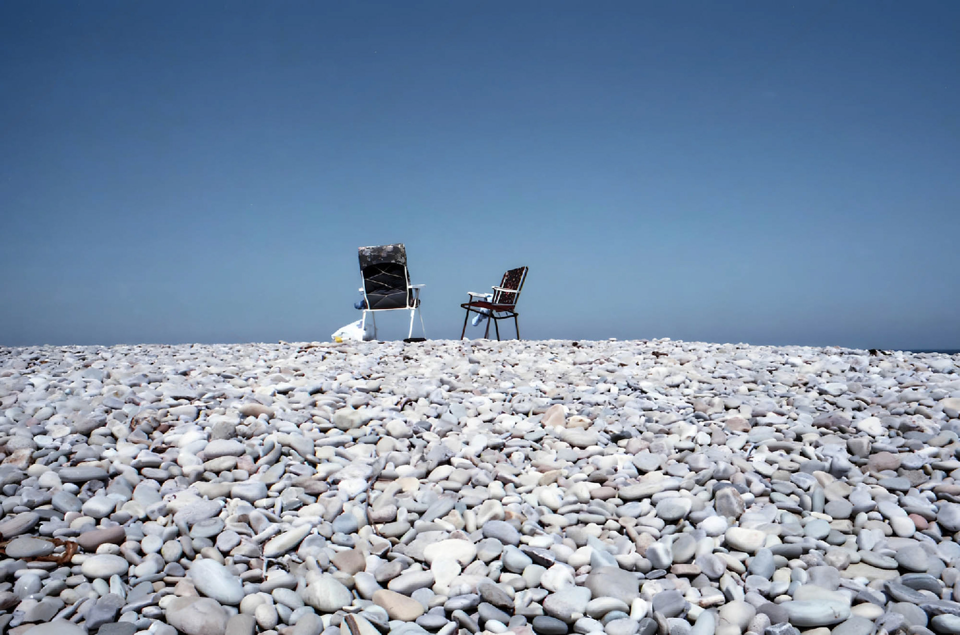 Moray Firth pebble beach, Aberdeenshire (scanned from print)