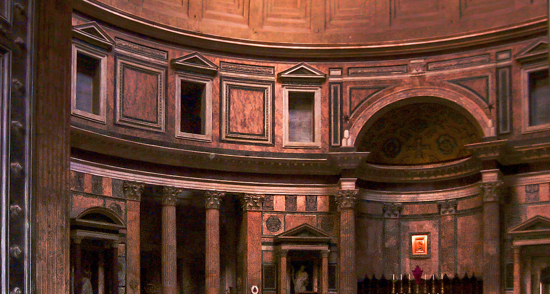 Pantheon wall detail, Rome, Italy