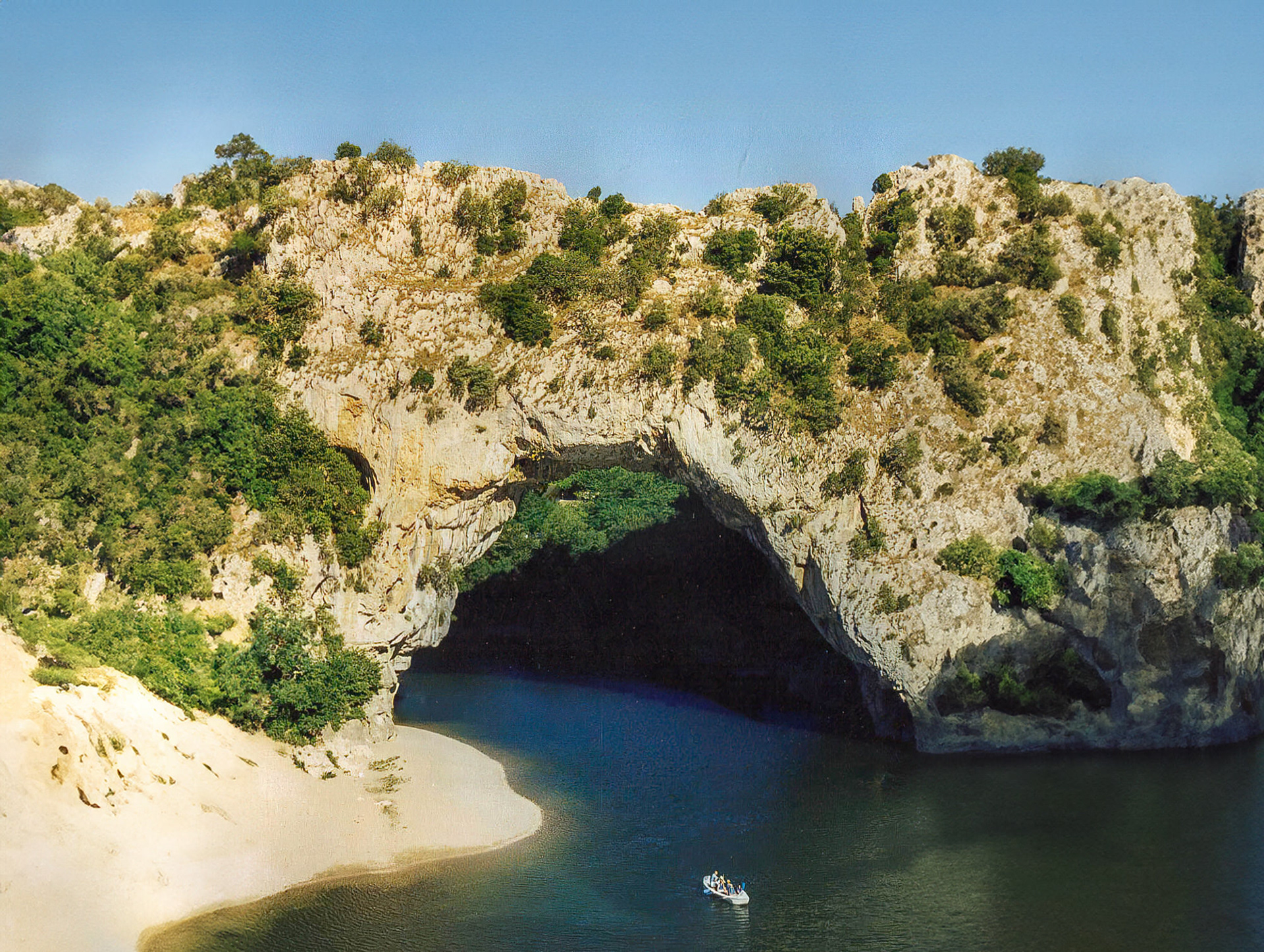 Le Pont d'Arc, Auvergne-Rhône-Alpes, France, (scanned from print)