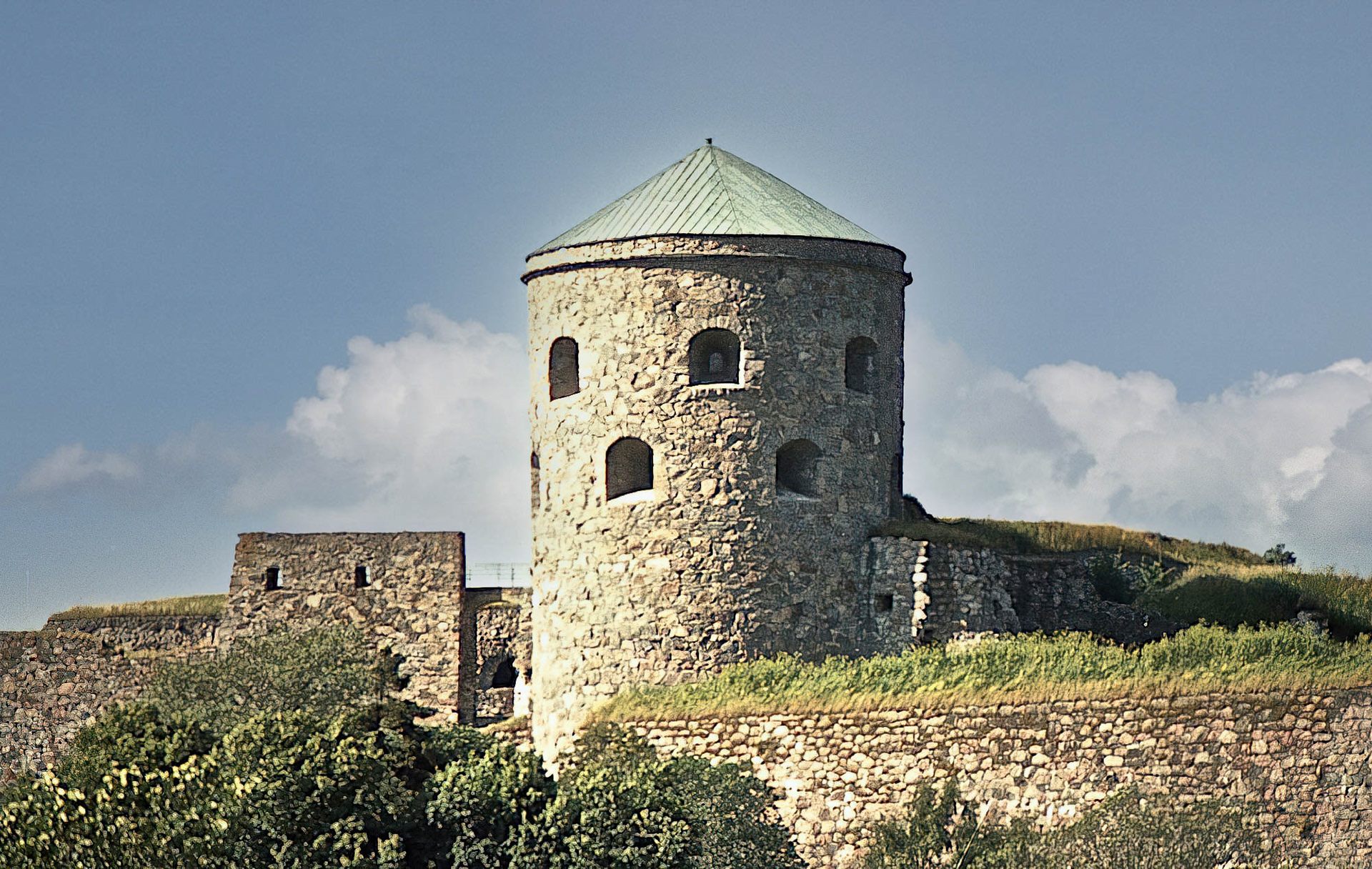Bohus Fortress, Kungälv, Sweden, (scanned from neg)