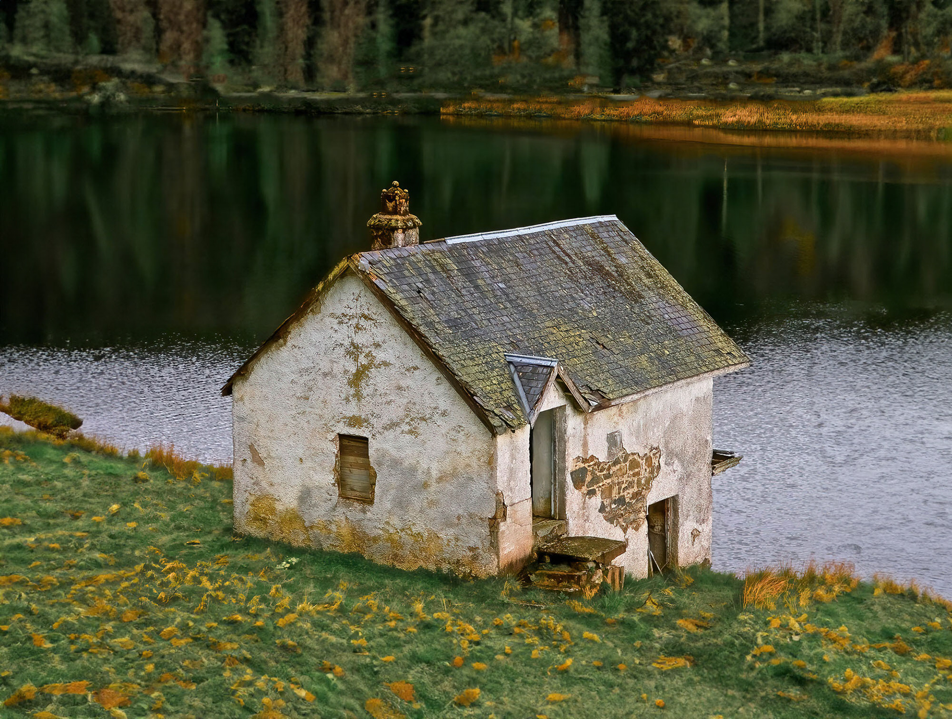 Drumore Loch boathouse, Perth & Kinross