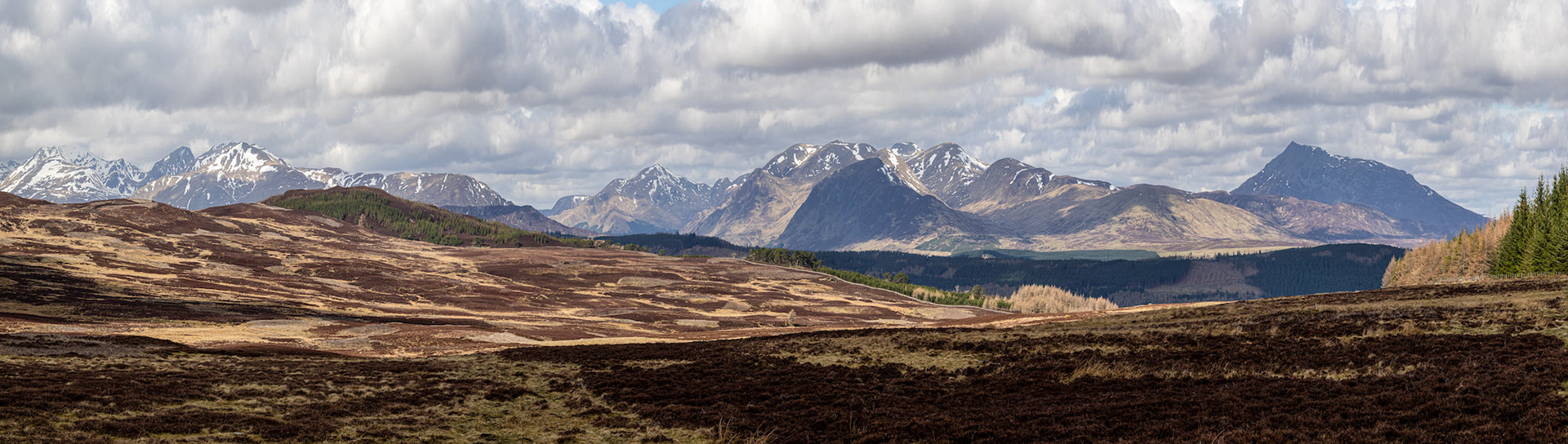 Glen Quaich Panorama, Perth and Kinross
