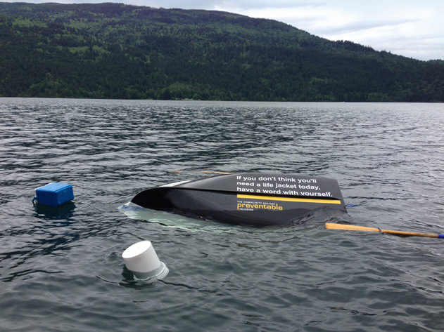 Overturned Boat - Water Safety