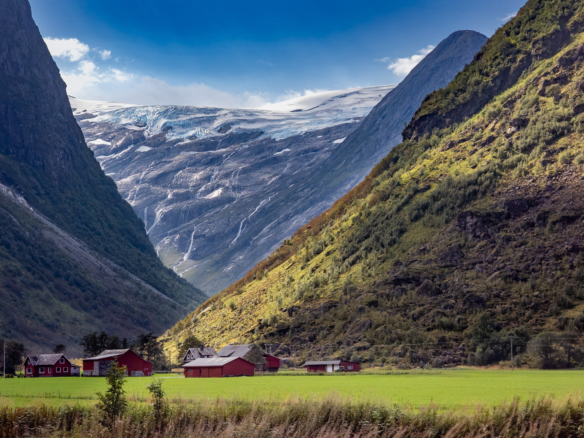Jostedalsbreen fra Fonn i Stardalen