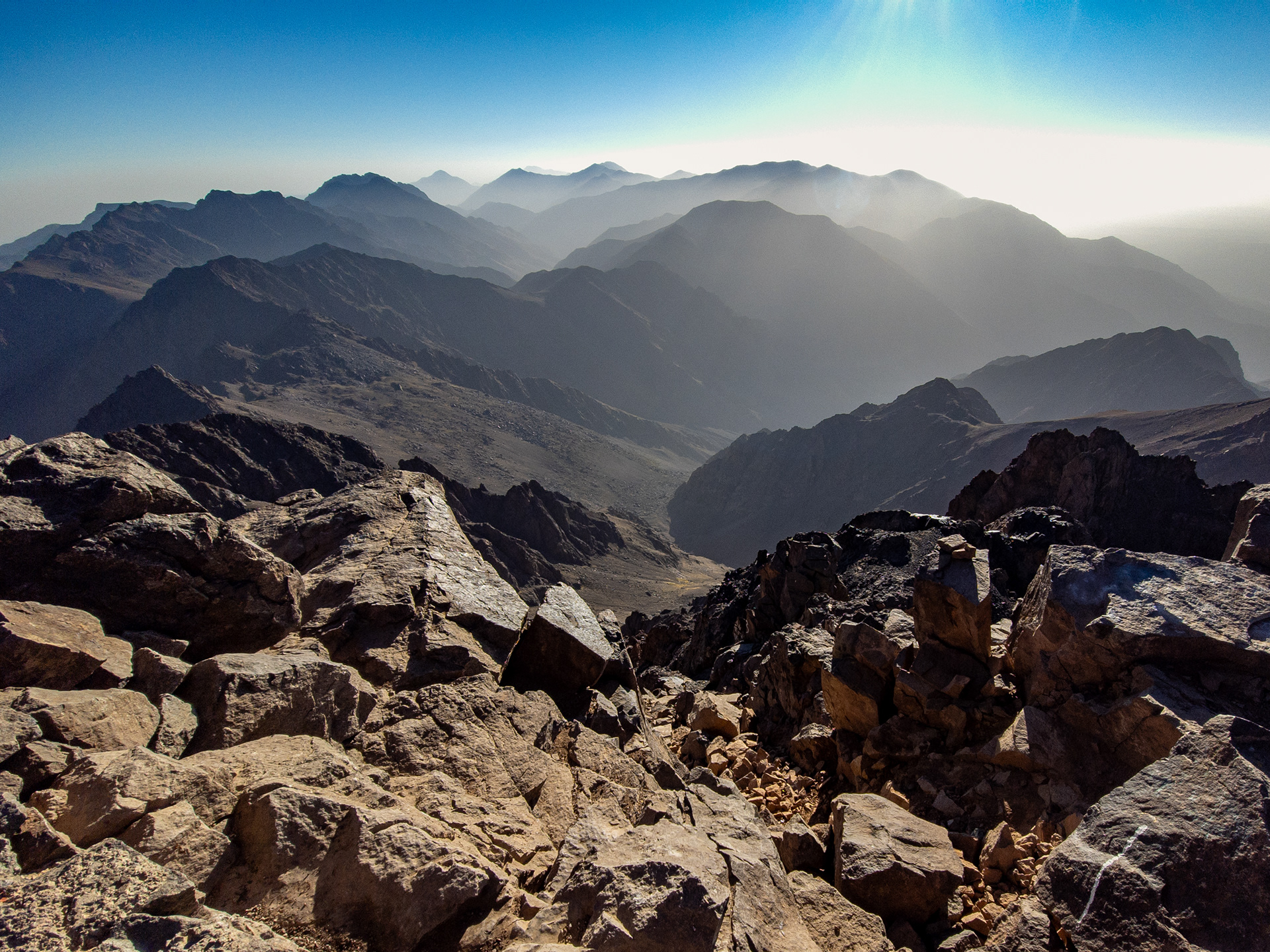 Fra toppen av Jbel Toubkal