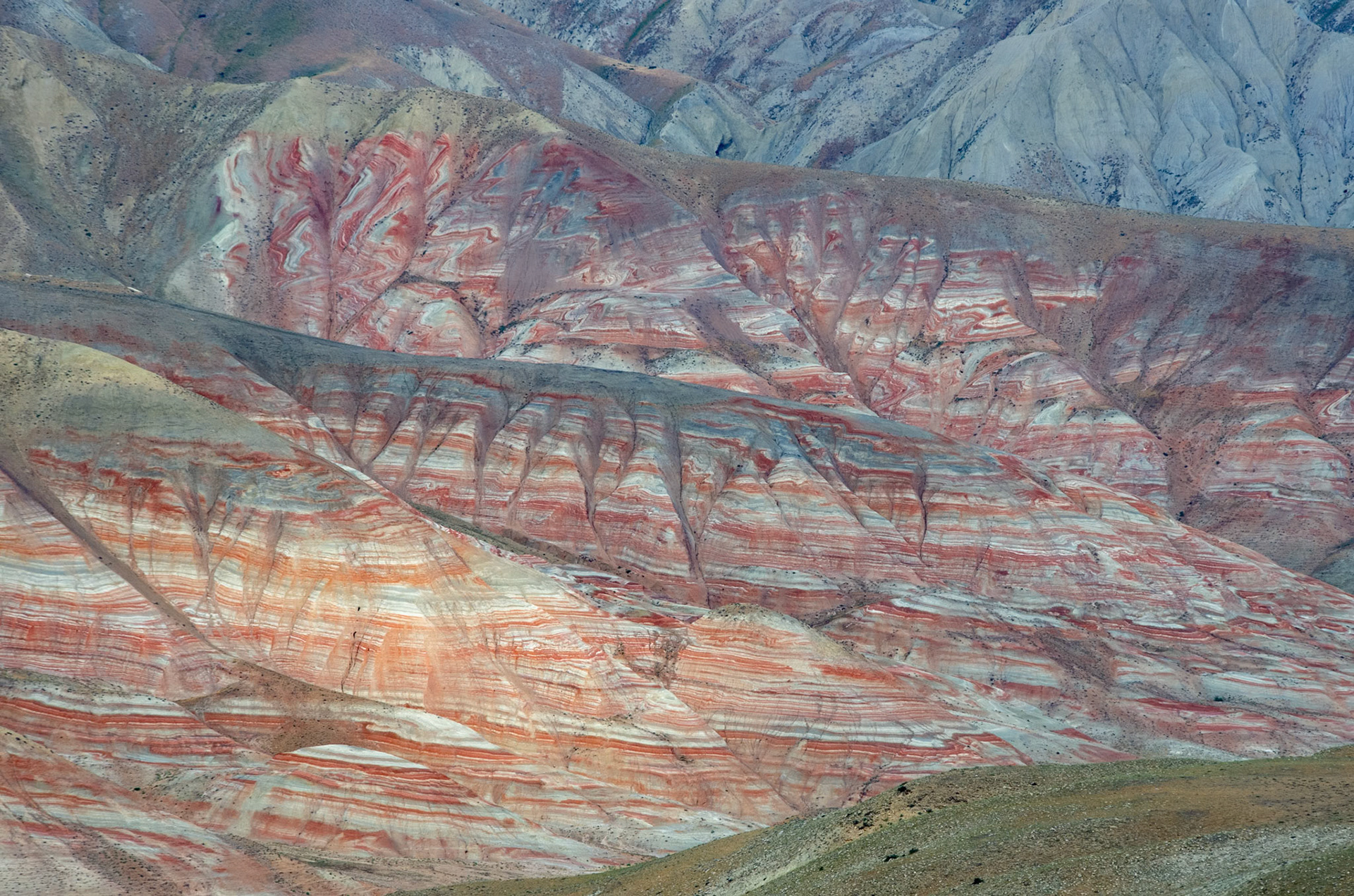 Azerbaijan - Candy cane mountains