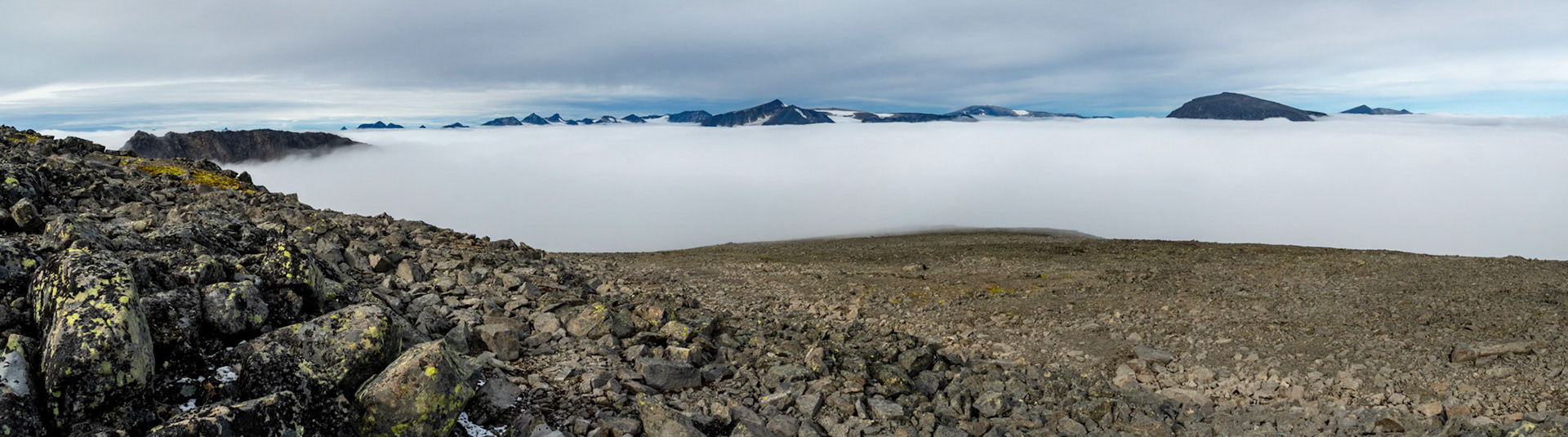 Surtninssue, Glittertind, Besshø og flere fra Kvassryggen i Jotunheimen
