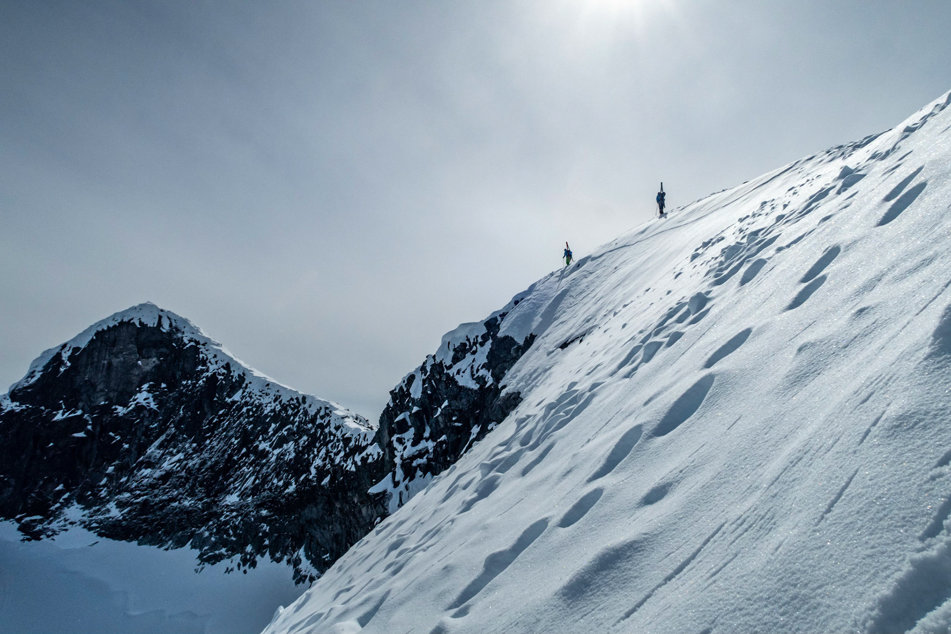 På vei mot Veslebjørn - Smørstabbtindan