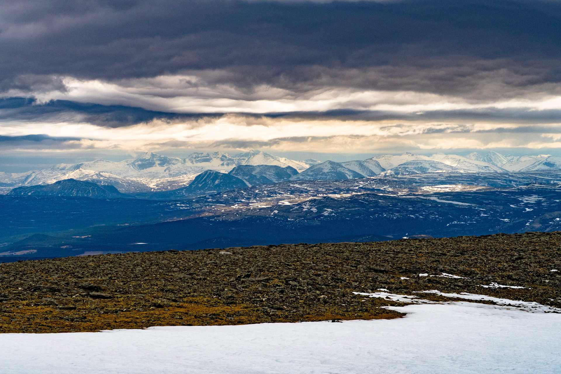 Rondane fra Knutshø på Dovre