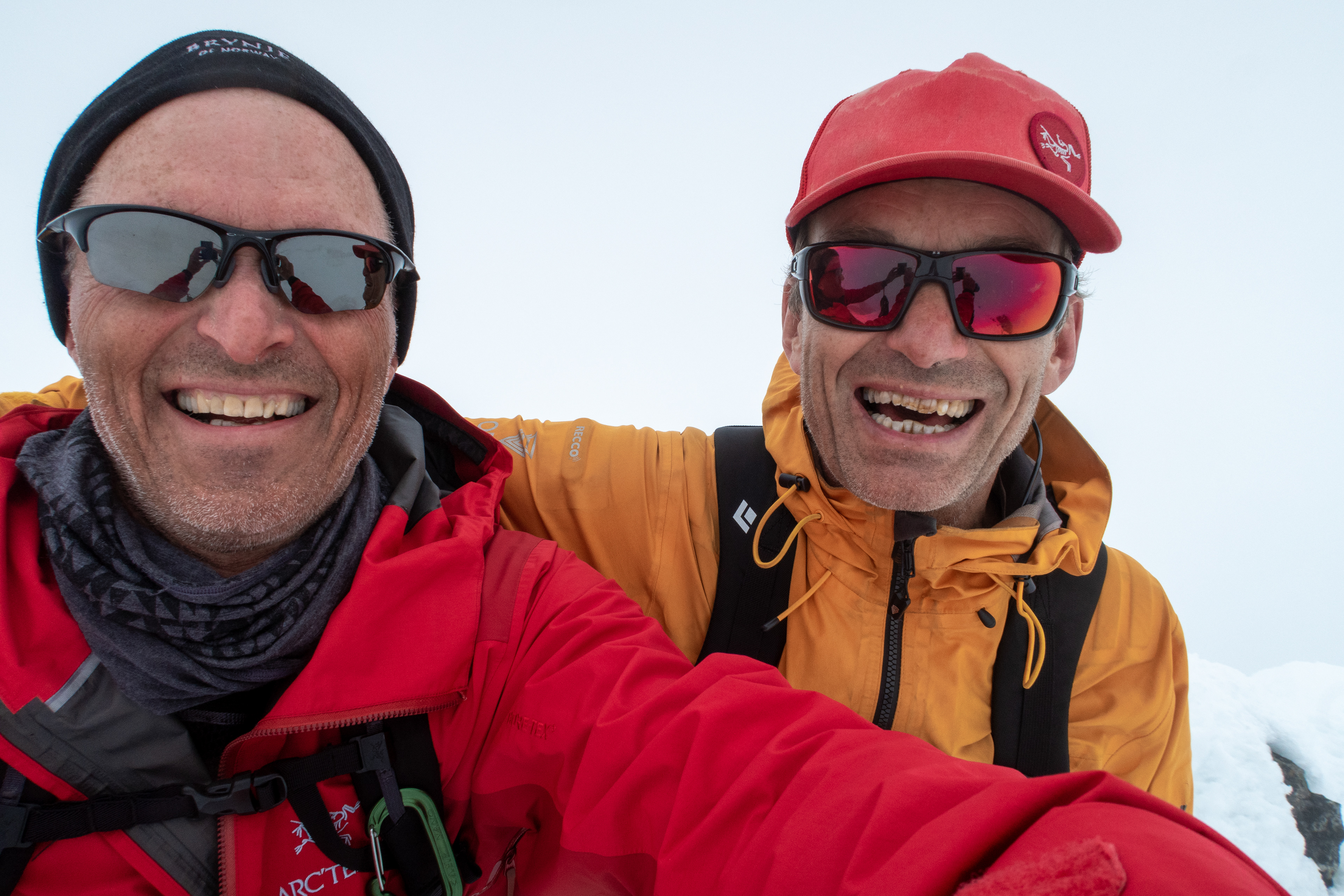 Fornøyde bestigere av Sokse. Asbjørn og Hans