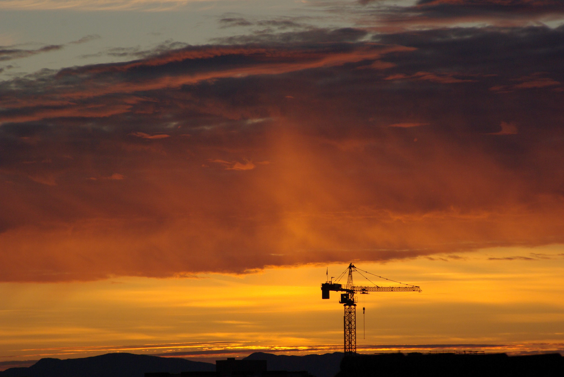 Solnedgang over Tyholt