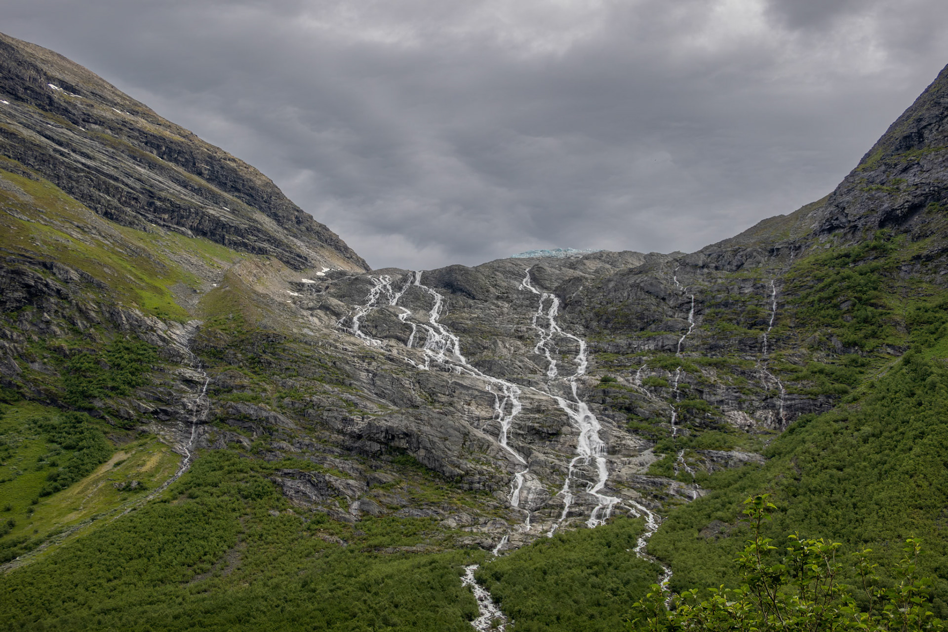 Tindefjellbreen fra Bødalen