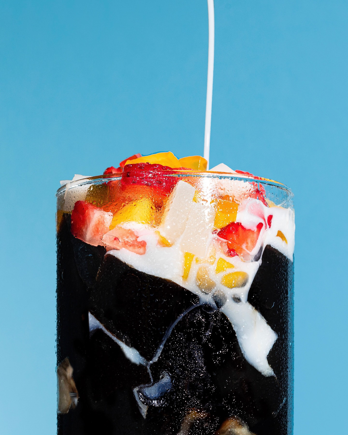 Grass Jelly fresh fruit drink