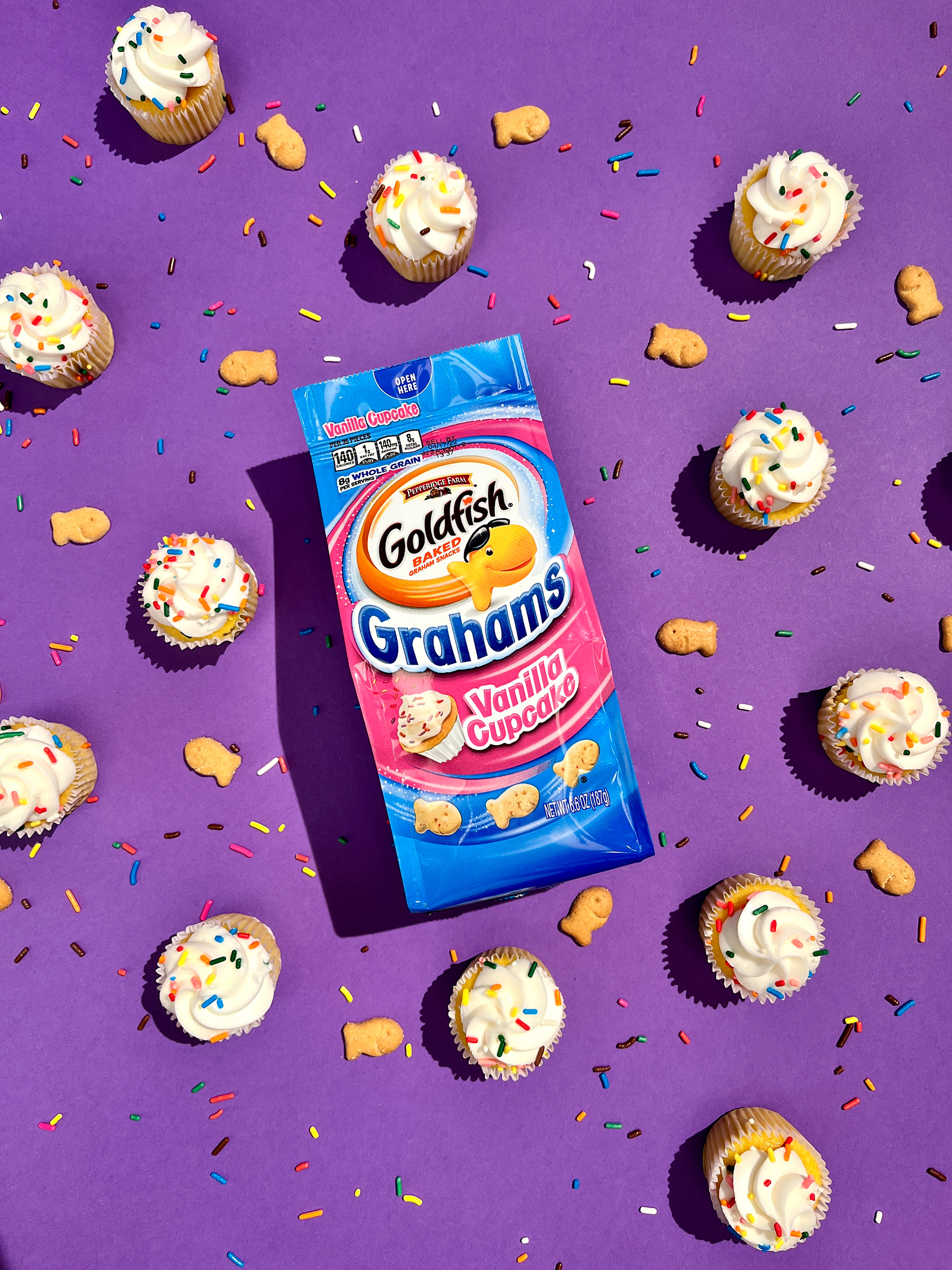 Goldfish Graham Vanilla Cupcake